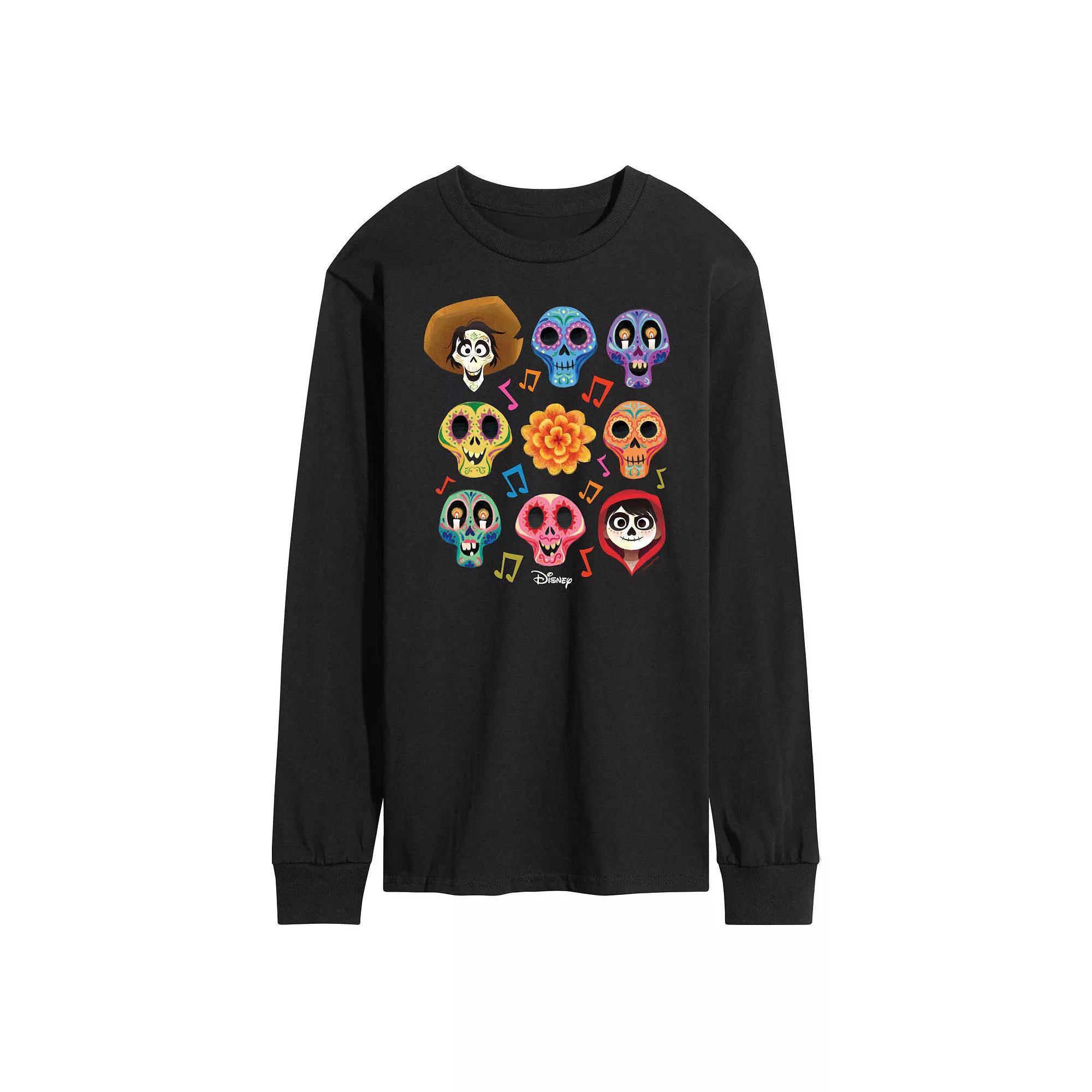 Men's Disney / Pixar's Coco Character Grid Tee, Size: Large, Blue Product Image