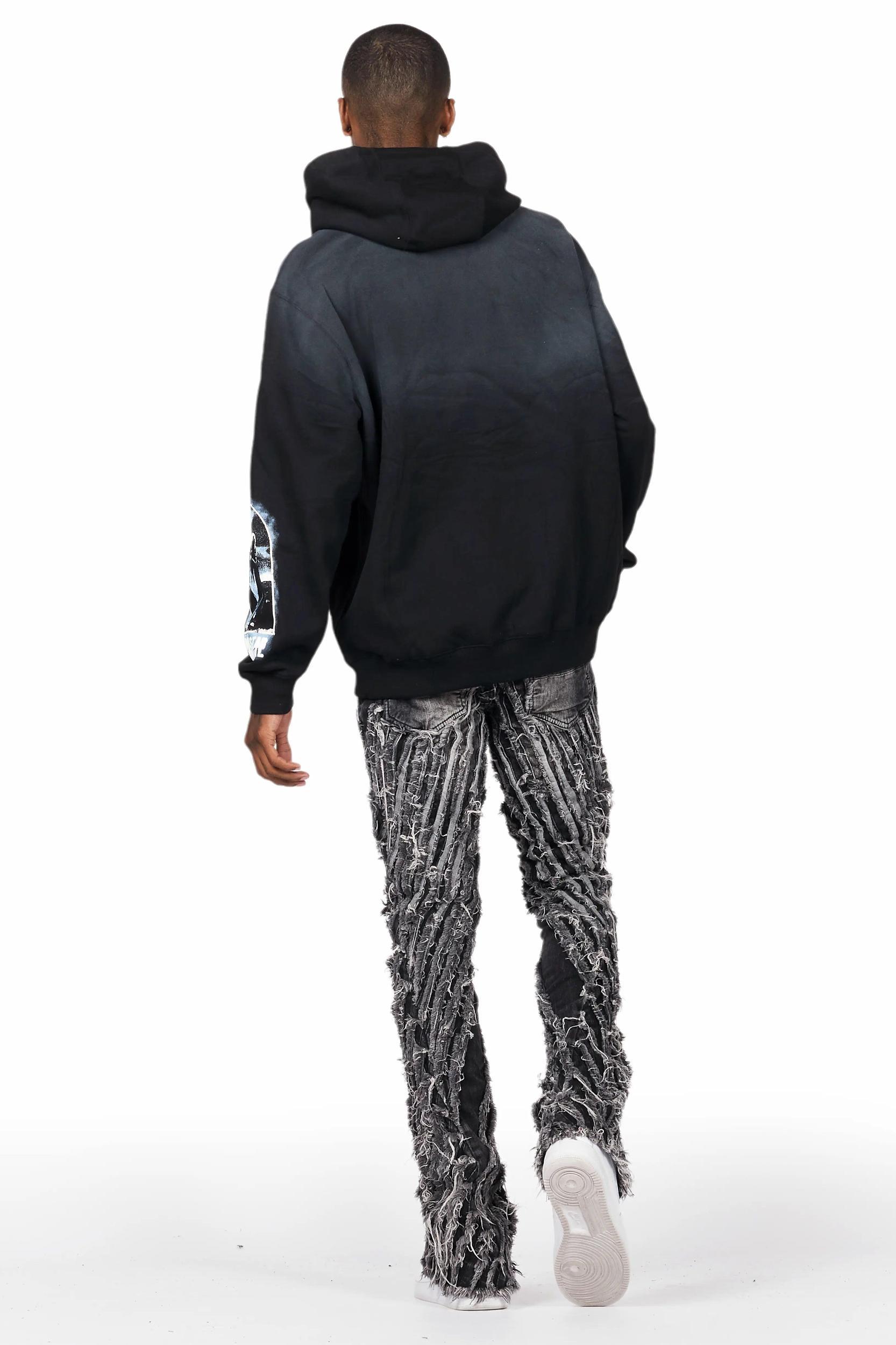 Oleatha Black Oversized Hoodie Female Product Image