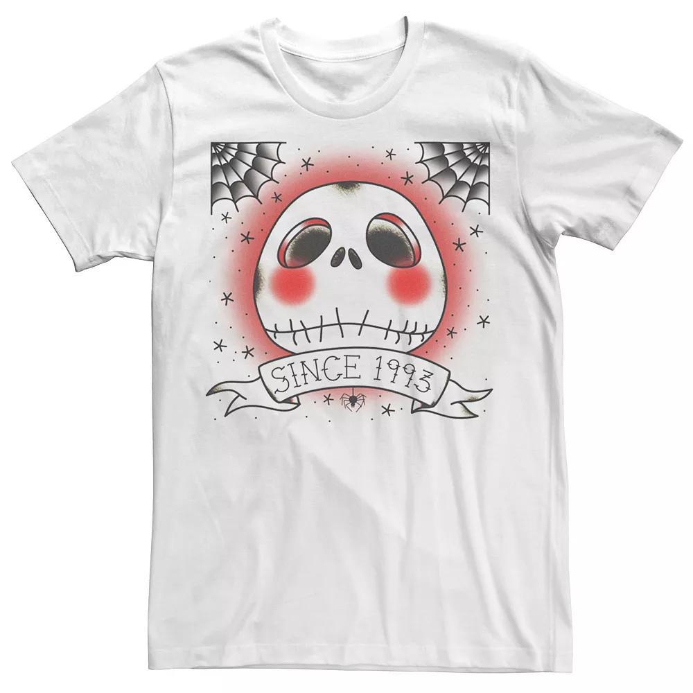 Disney's The Nightmare Before Christmas Jack Skellington Men's Since 1993 Tattoo Tee, Size: Small, White Product Image