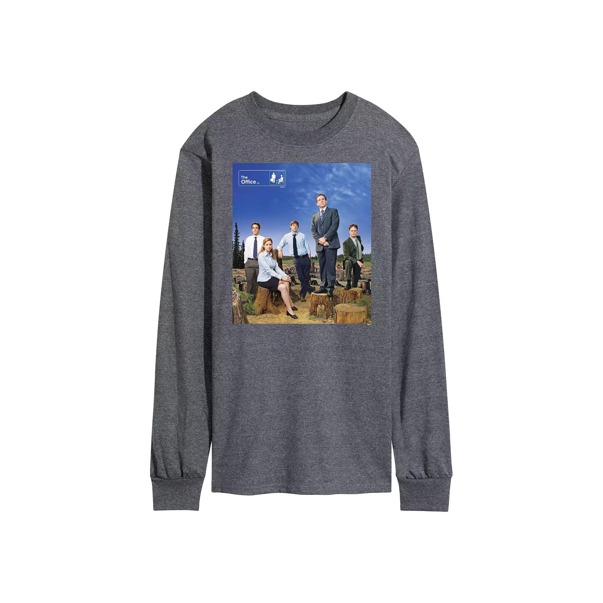 Mens The Office Cast Photo Long Sleeve Tee Product Image
