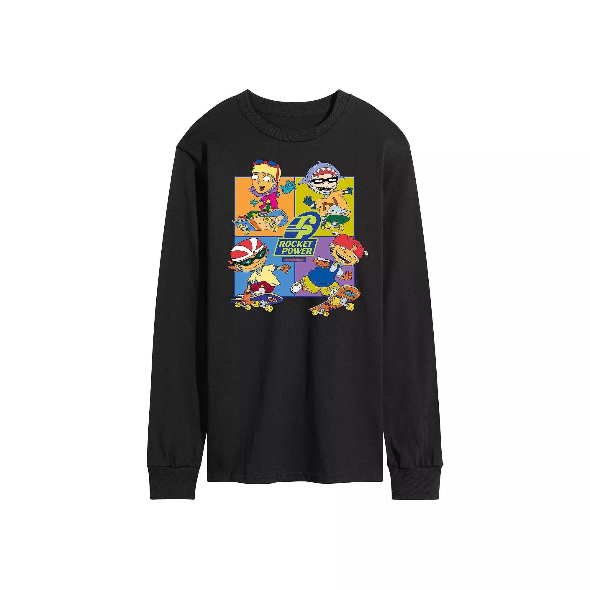 Mens Nickelodeon Rocket Power Grid Long Sleeve Tee Product Image