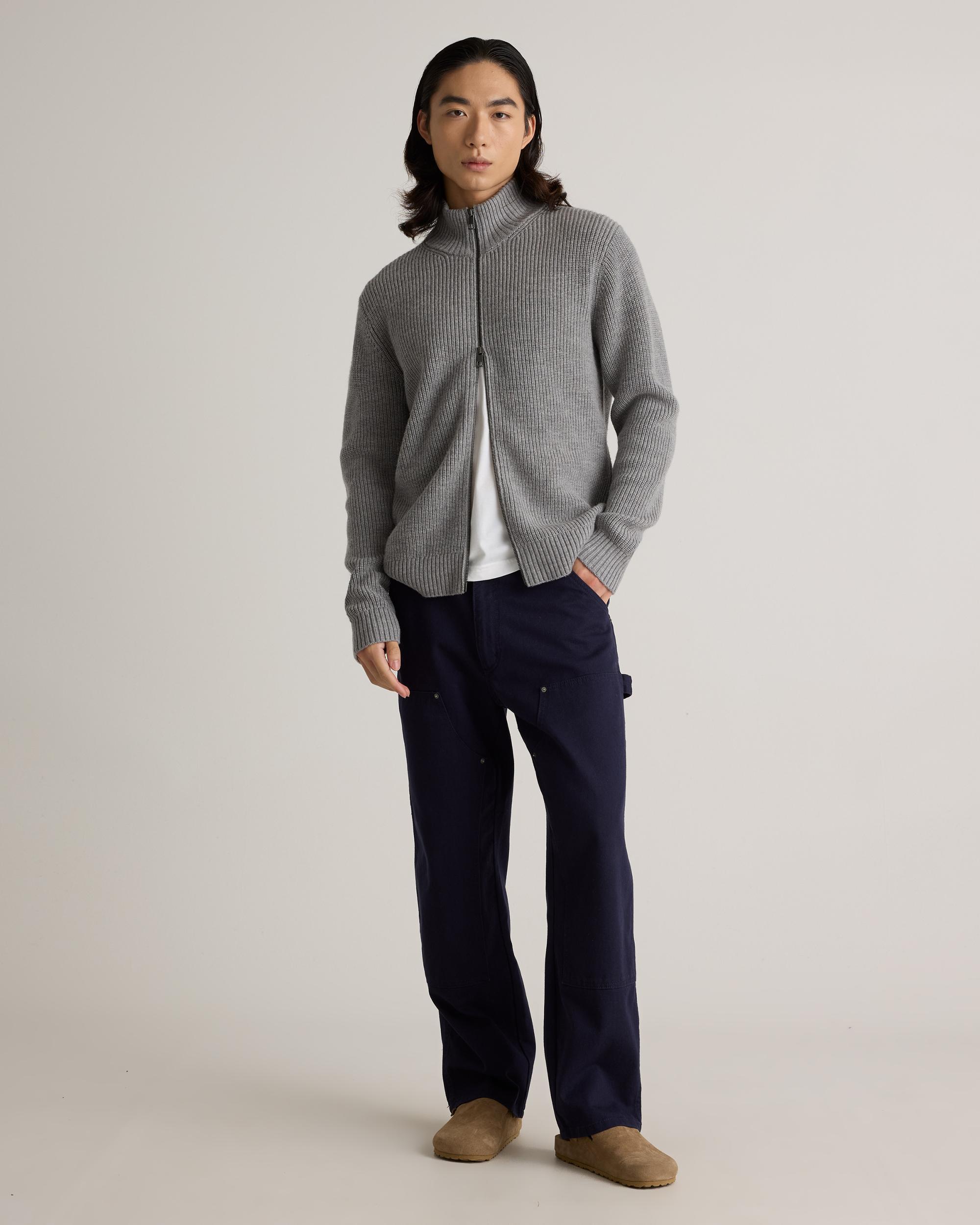 Quince | Men's Australian Merino Wool Full Zip Sweater Product Image