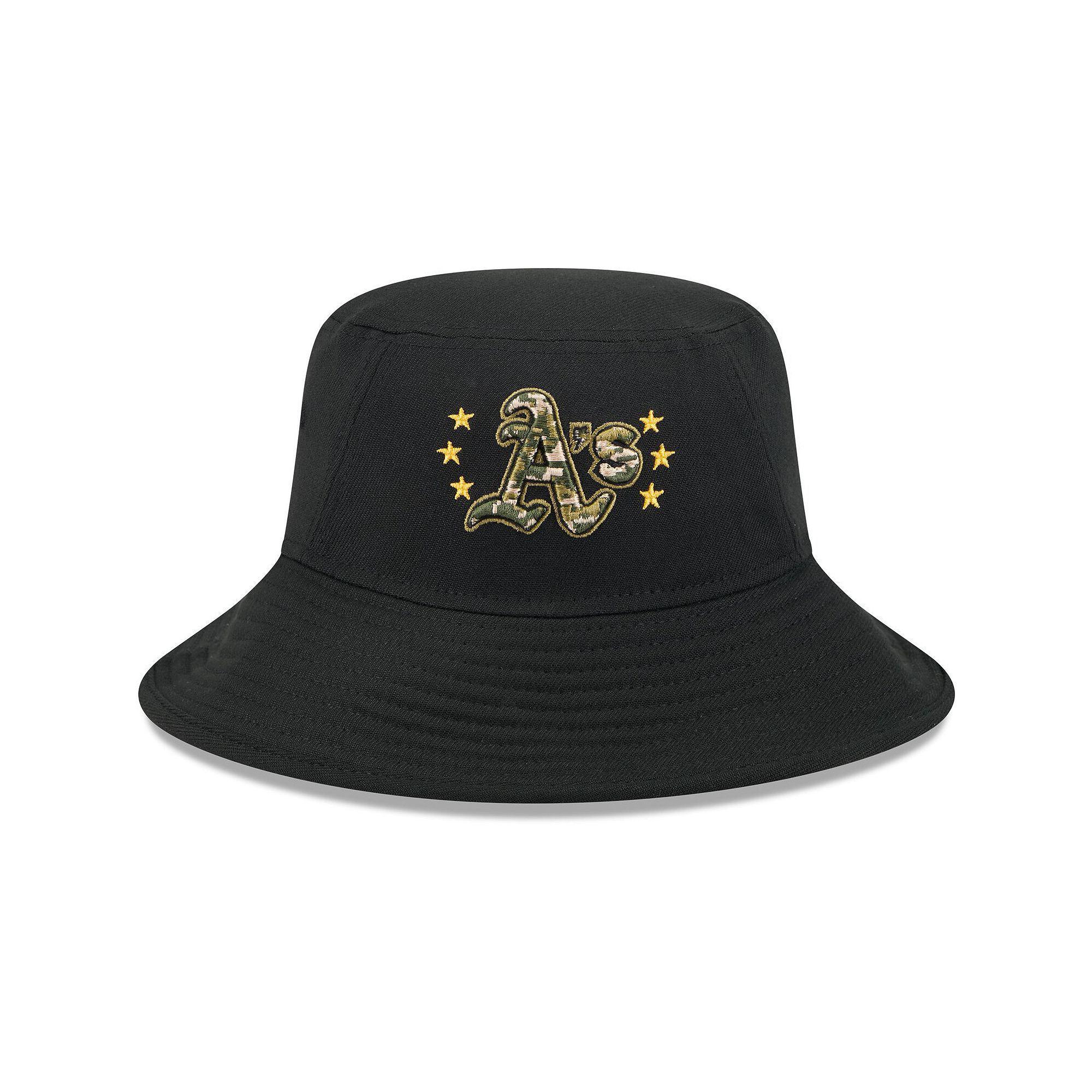 Men's New Era  Black Oakland Athletics 2024 Armed Forces Day Bucket Hat Product Image