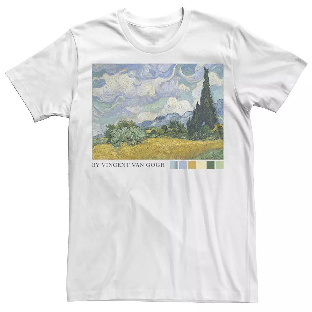 Men's Vincent Van Gogh Photoreal Tee, Size: XL, White Product Image