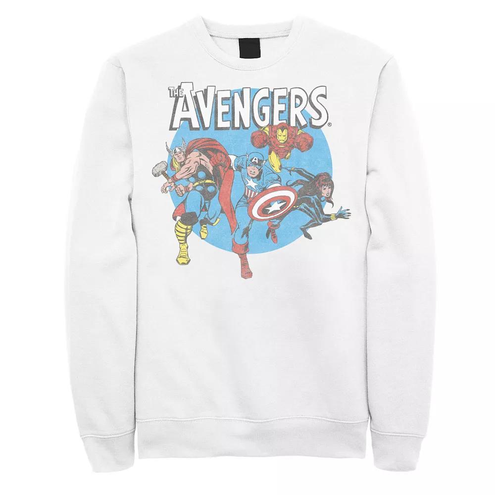 Men's Marvel Avengers Sweatshirt, Size: XXL, White Product Image