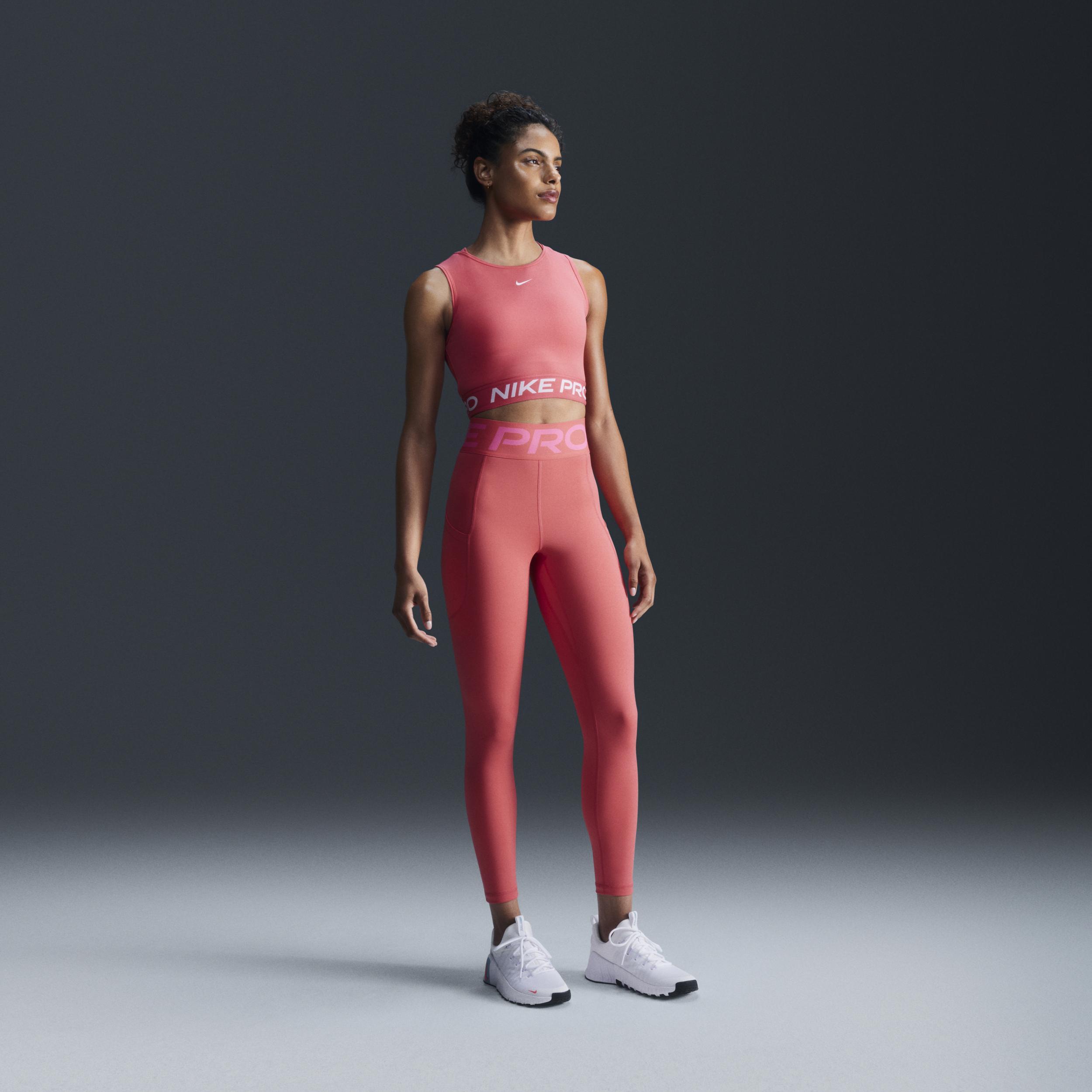 Womens Nike Pro Dri-FIT Cropped Tank Top Product Image