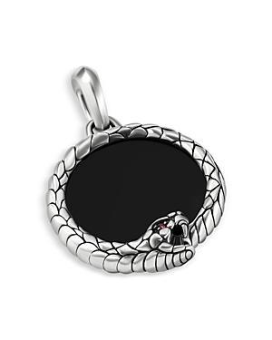 Mens Sterling Silver Ouroboros Amulet Product Image