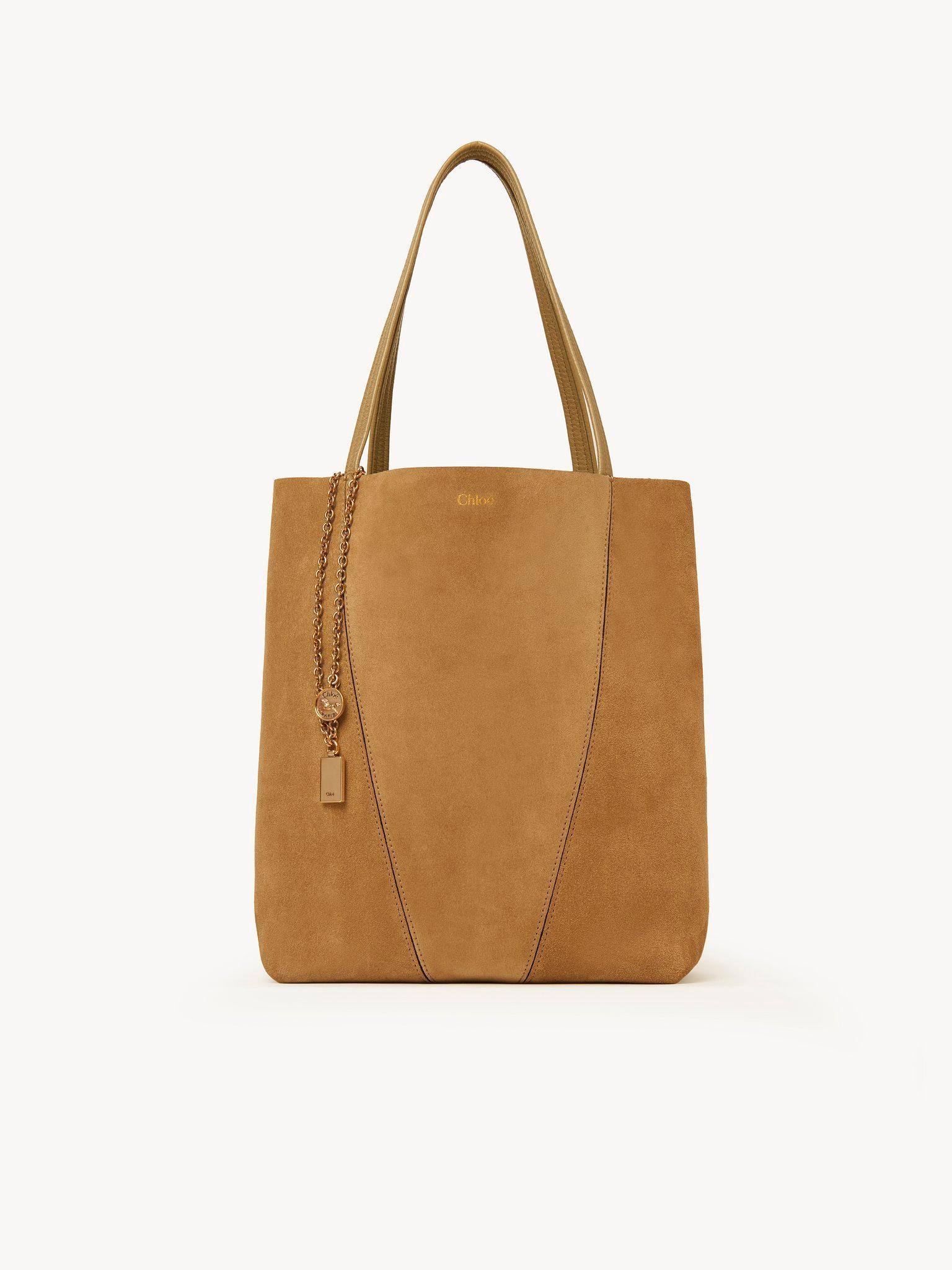 Chloé Spin tote bag in suede leather Product Image