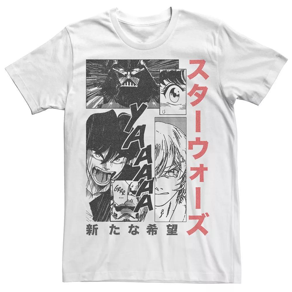 Mens Star Wars Manga Page Graphic Tee Product Image