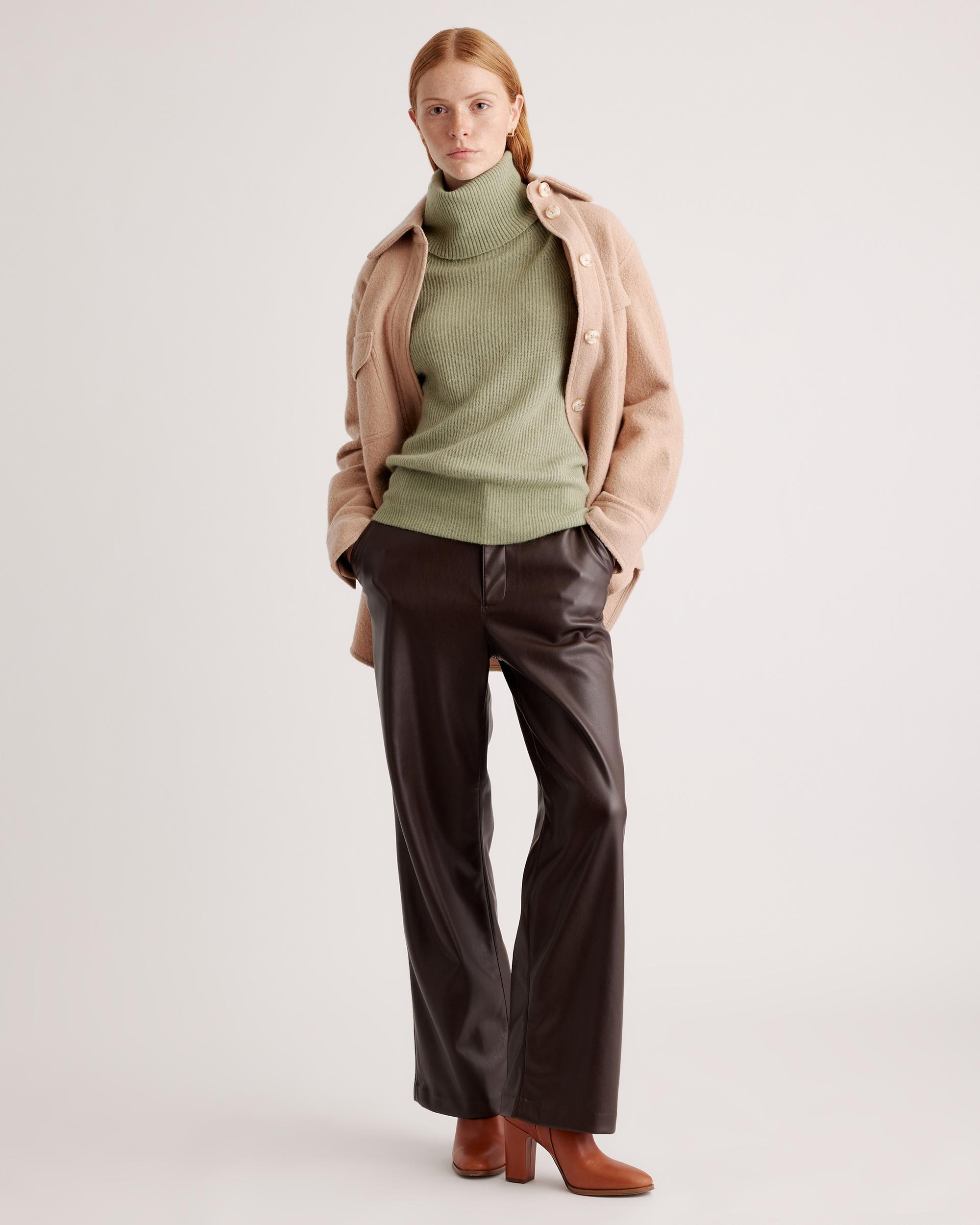 Quince | Women's Baby Alpaca-Wool Turtleneck Sweater Size XL Product Image