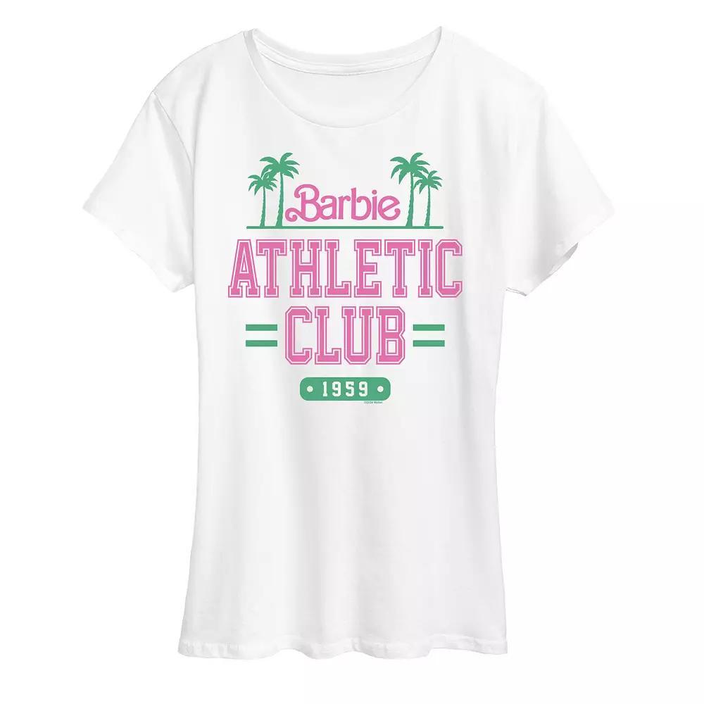 Womens Barbie Athletic Club Graphic Tee Blue Product Image