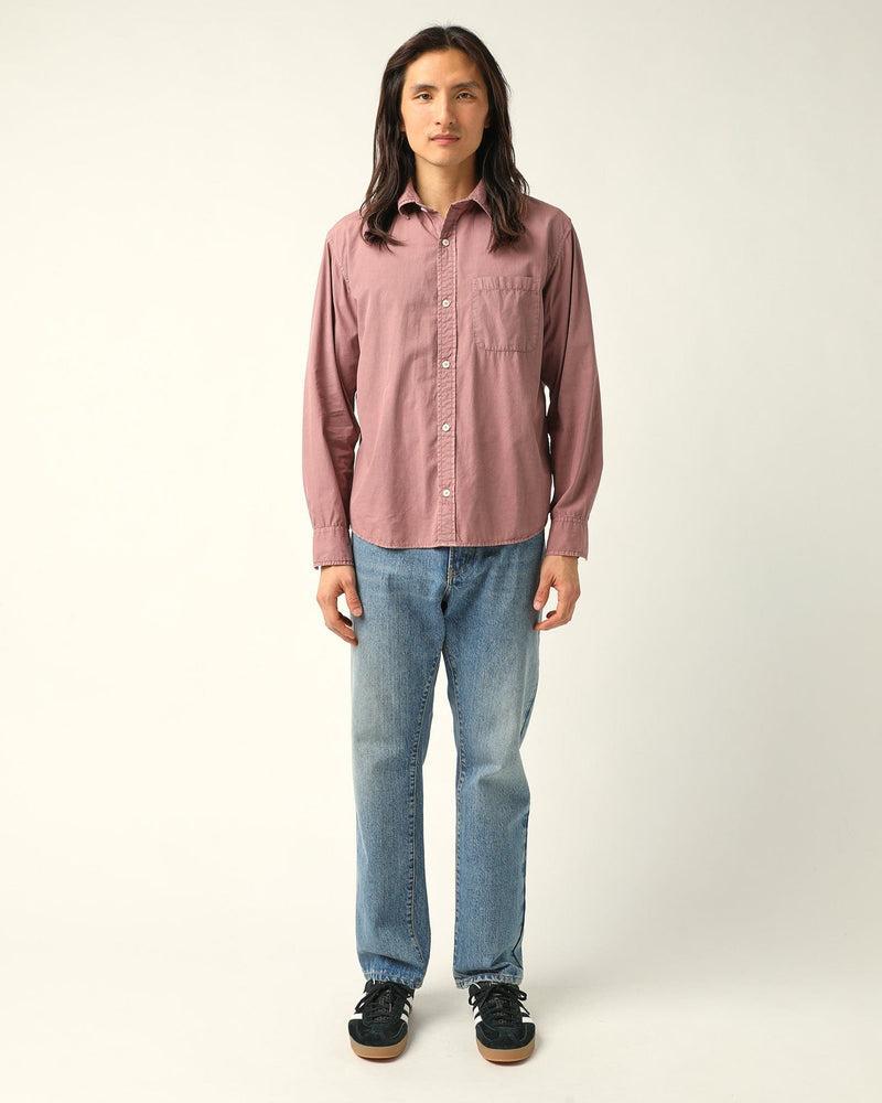 Washed Poplin LS - Purple Product Image