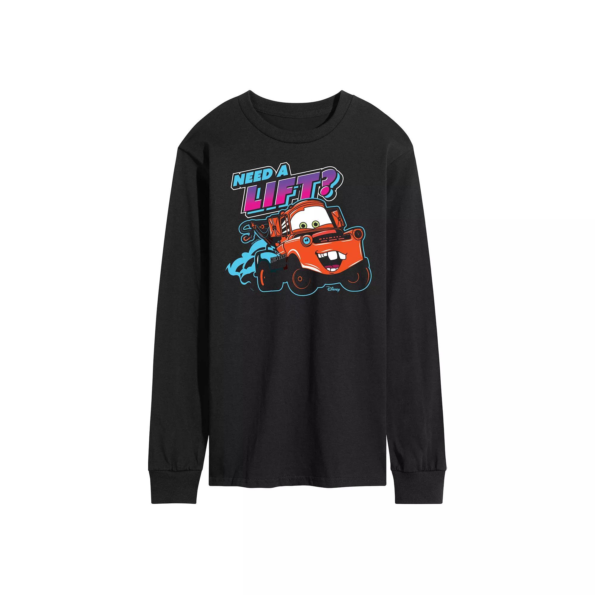 Disney / Pixars Cars Tow Mater Mens Need A Lift Long Sleeve Graphic Tee Product Image