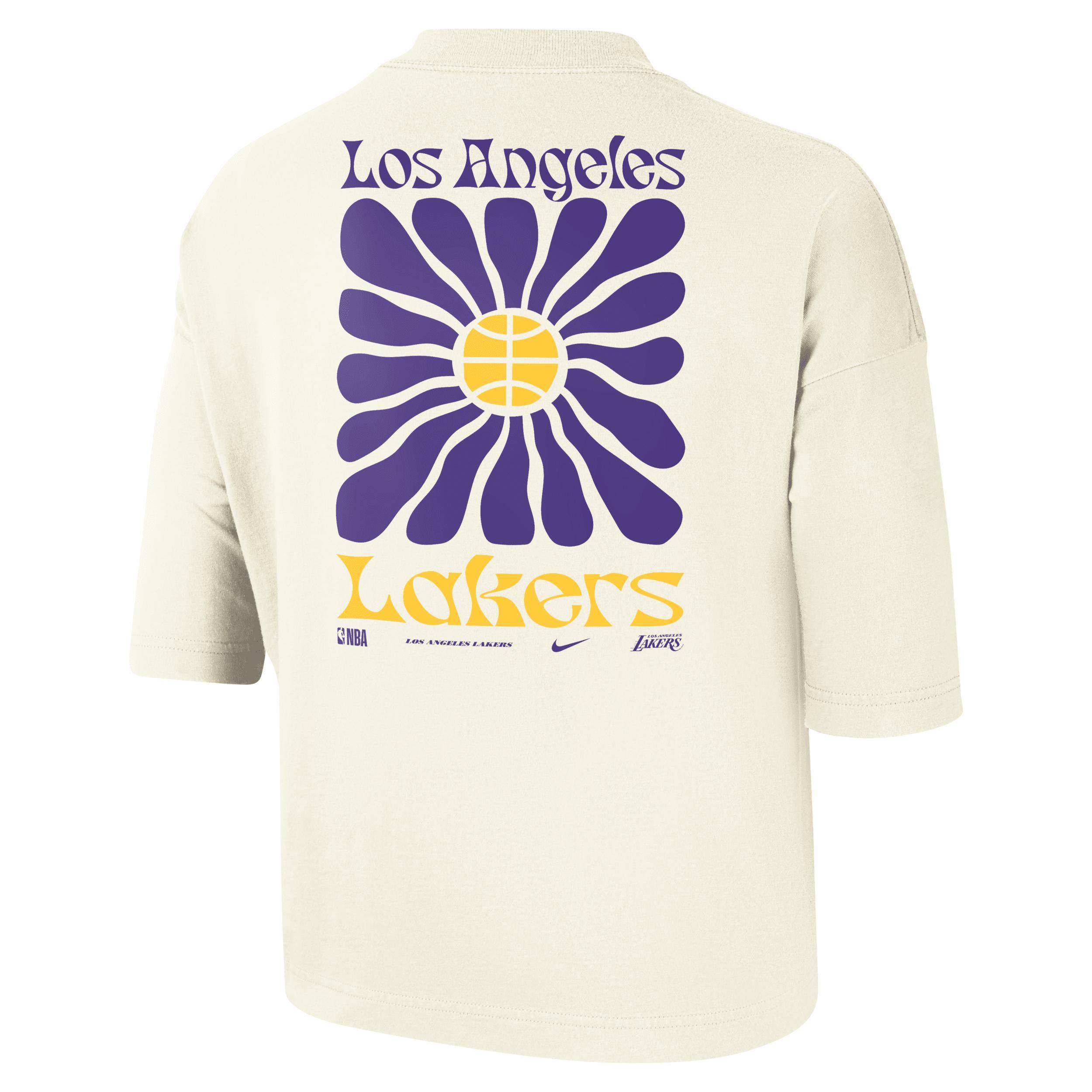 Los Angeles Lakers Courtside Women's Nike NBA Boxy T-Shirt Product Image