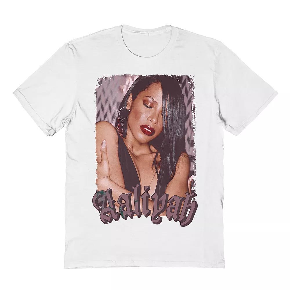 Men's Aaliyah Embrace Tee, Size: XXL, White Product Image