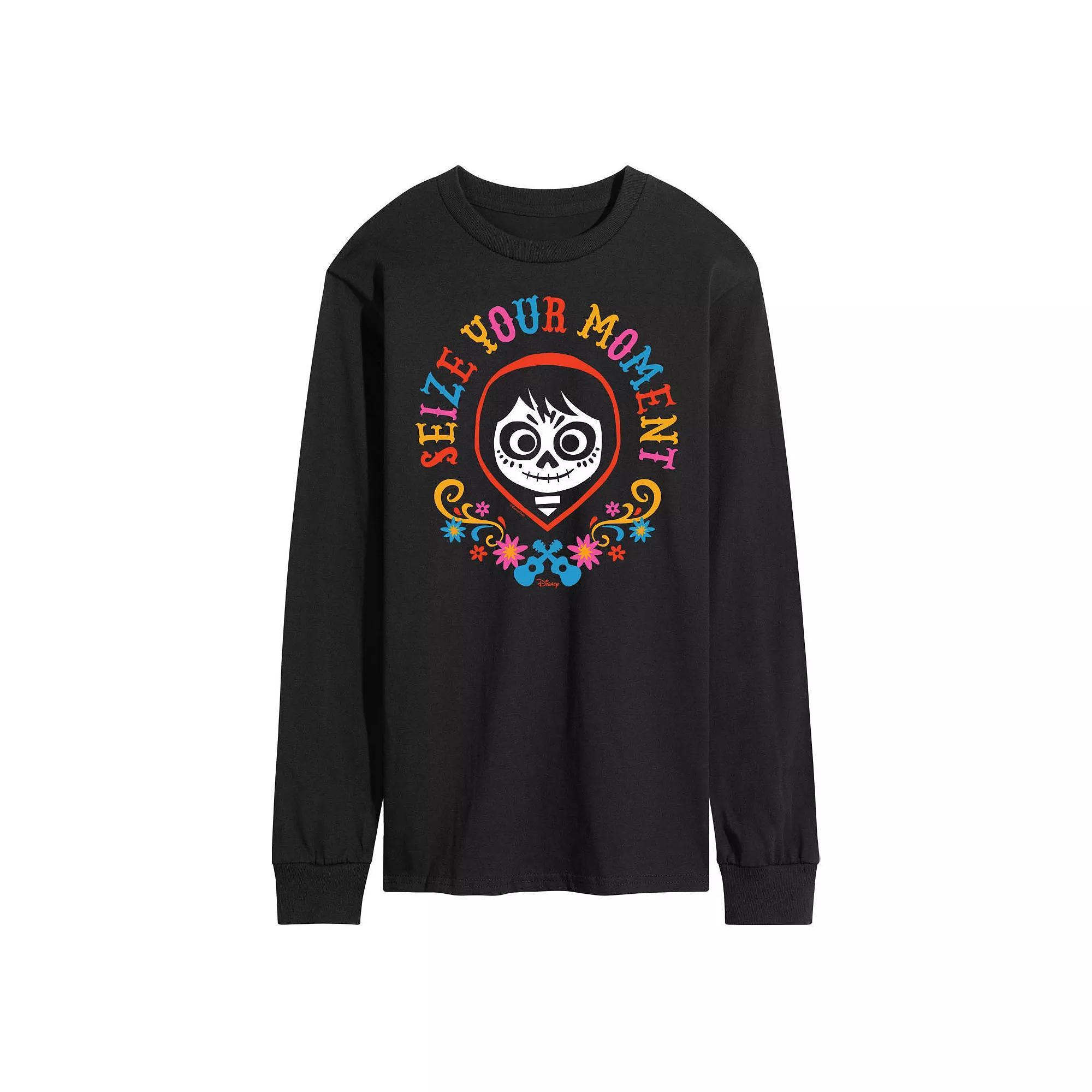 Disney's Mickey Mouse & Friends Men's Ho Ho Ho Long Sleeve Graphic Tee, Size: XXL, Blue Product Image