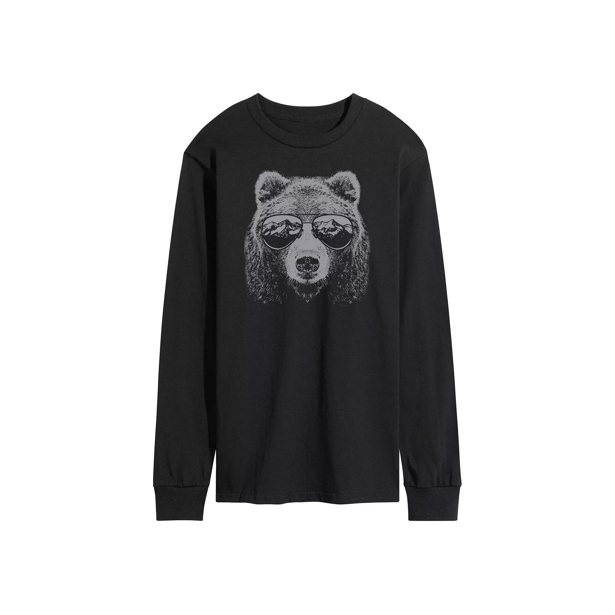 Disneys Goofy Dad Goals Long Sleeve Graphic Tee, Mens Product Image