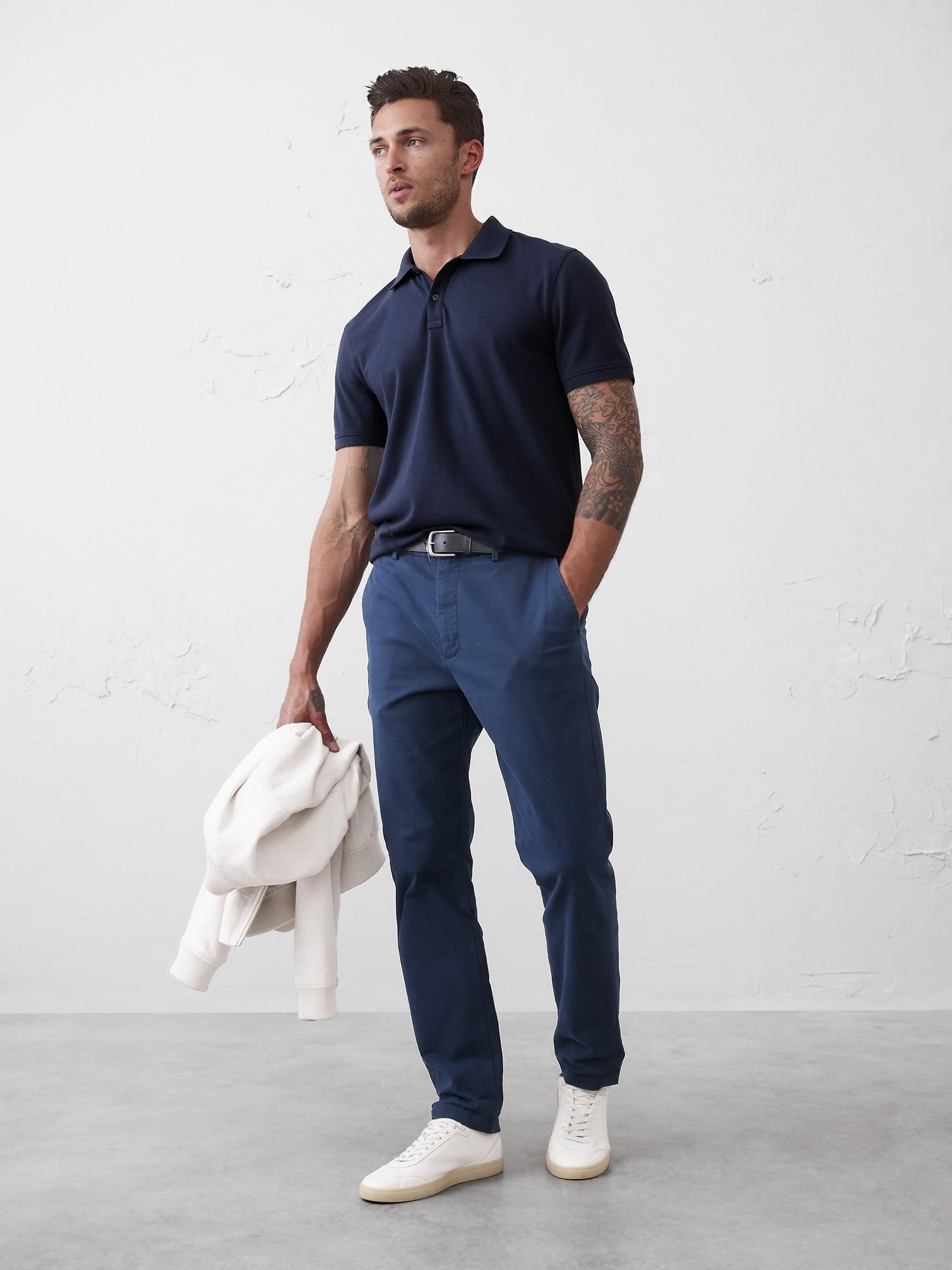 Slim Cotton Pique Polo Product Image