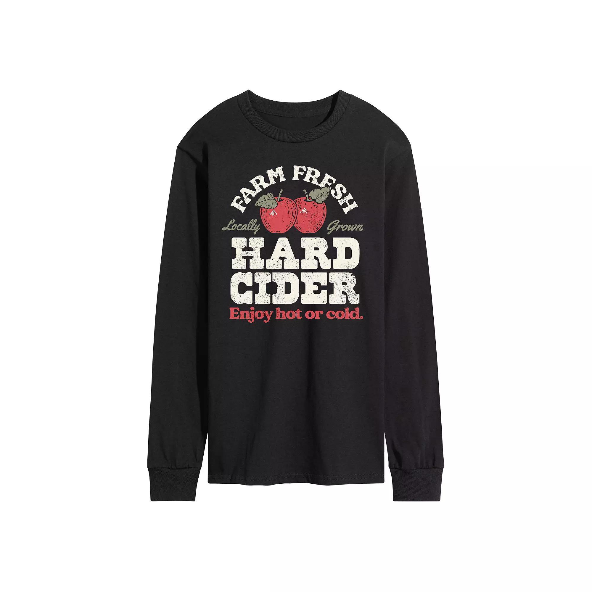 Mens Farm Fresh Cider Long Sleeve Graphic Tee Product Image