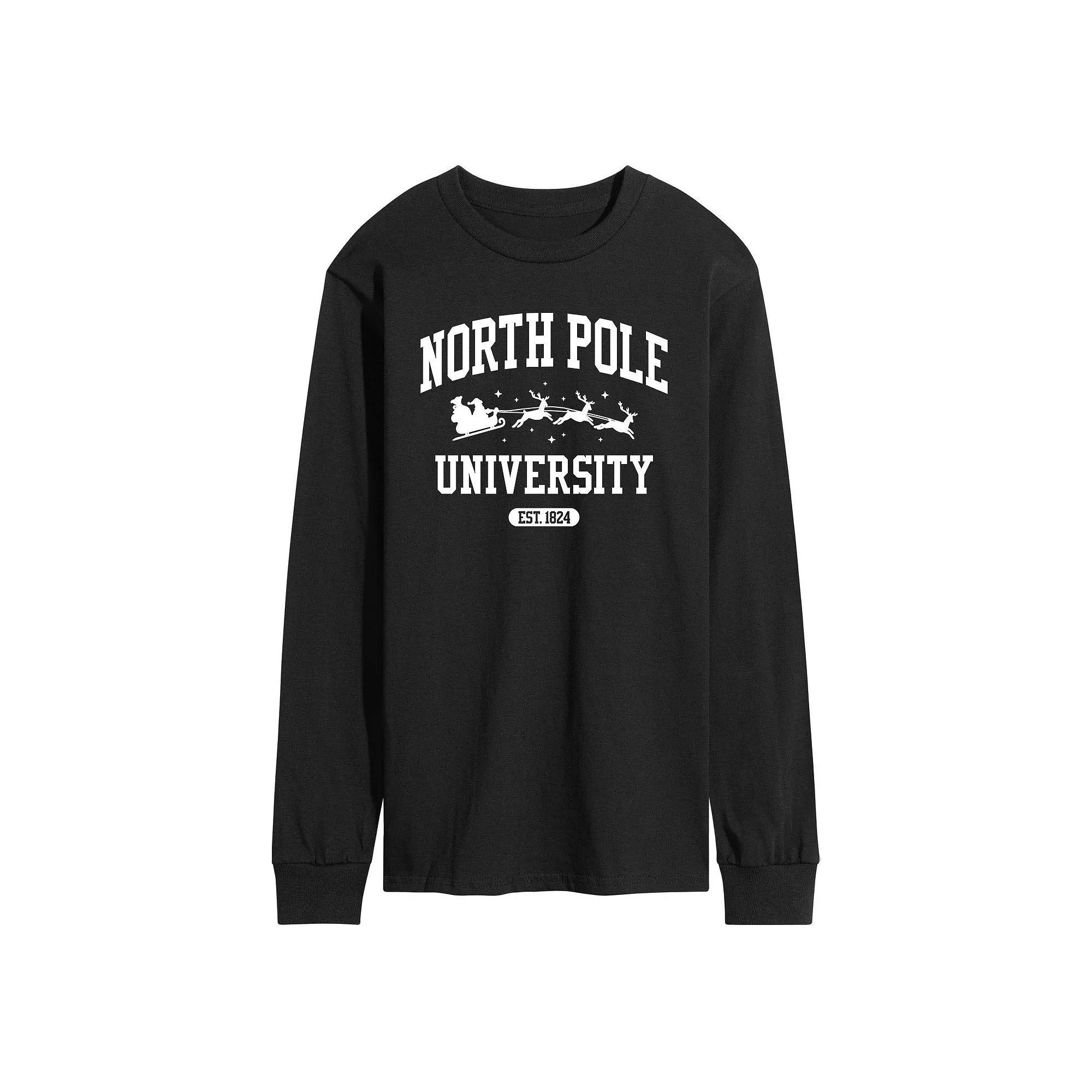 Mens Retro Less Hate More Skate Long Sleeve Graphic Tee Blue Product Image