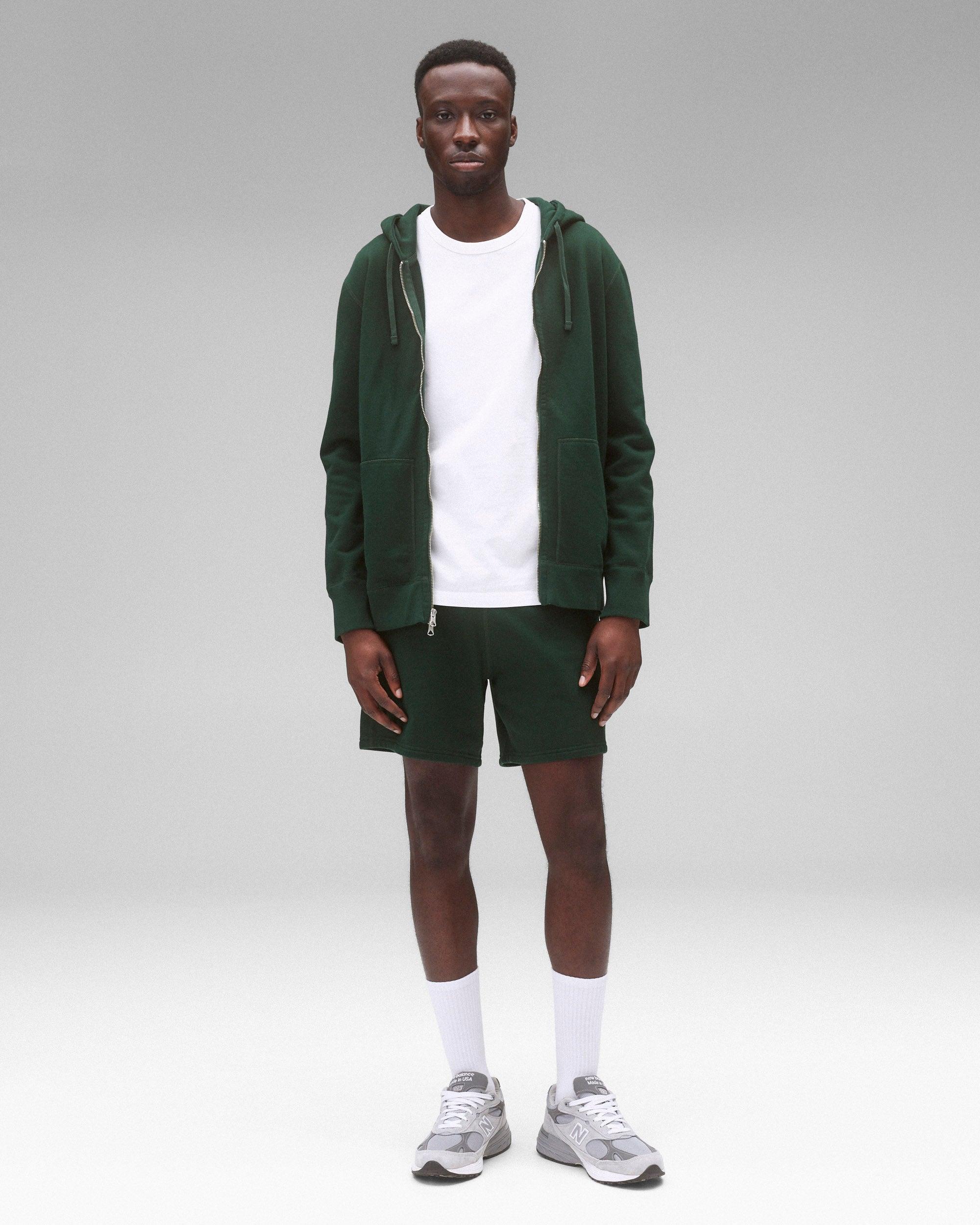 Midweight Terry Slim Zip Hoodie Male Product Image