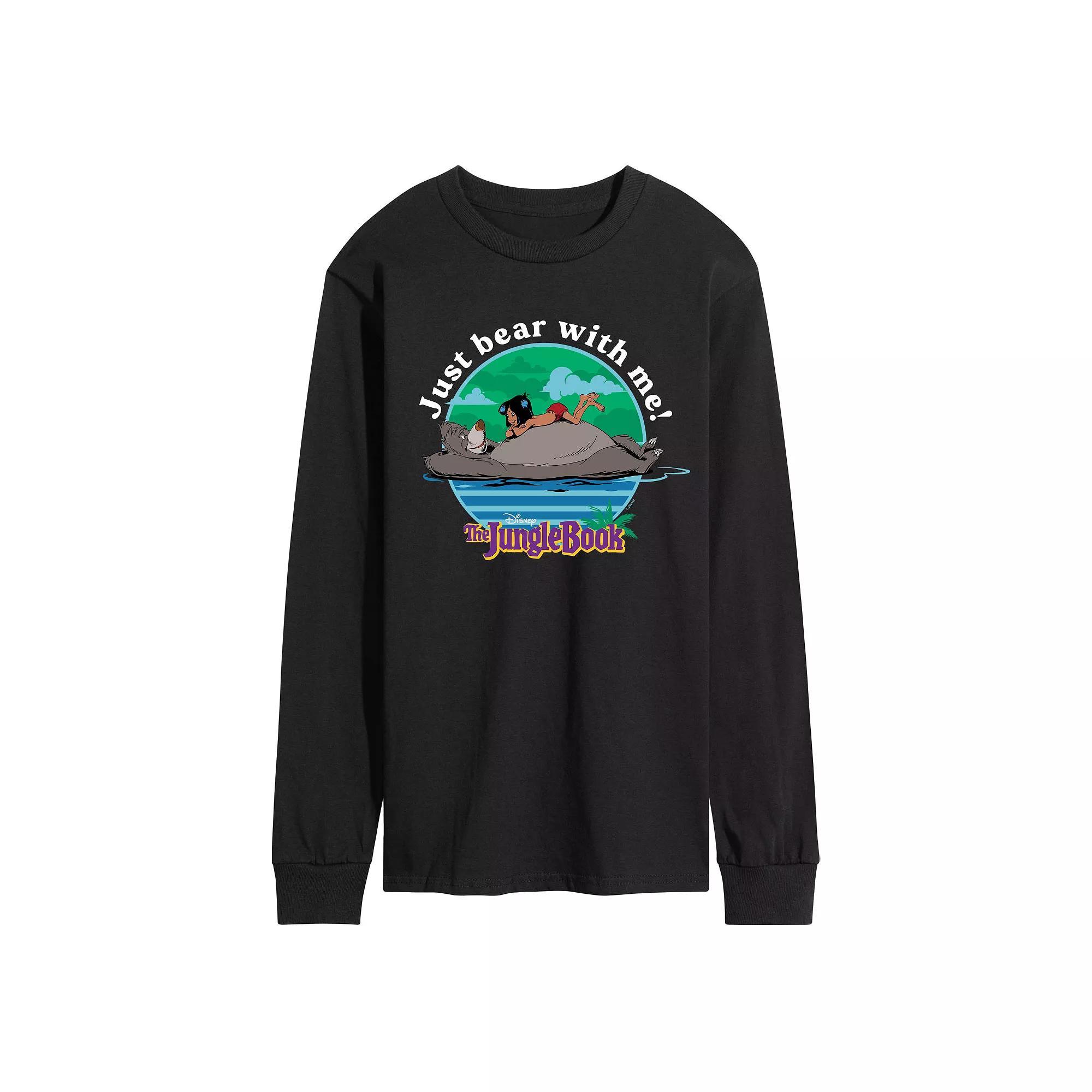 Disneys The Jungle Book Mens Just Bear With Me Long Sleeve Graphic Tee Product Image