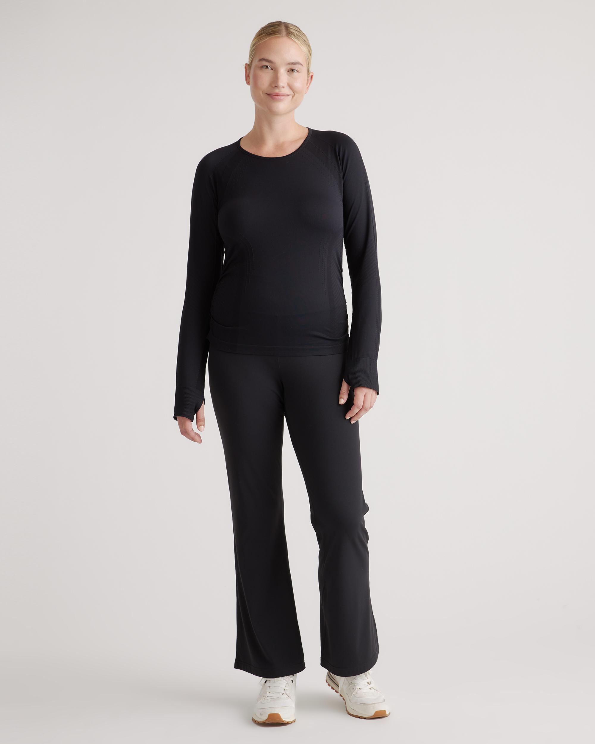 Quince | Women's Seamless Ruched Long Sleeve Top Nylon Product Image