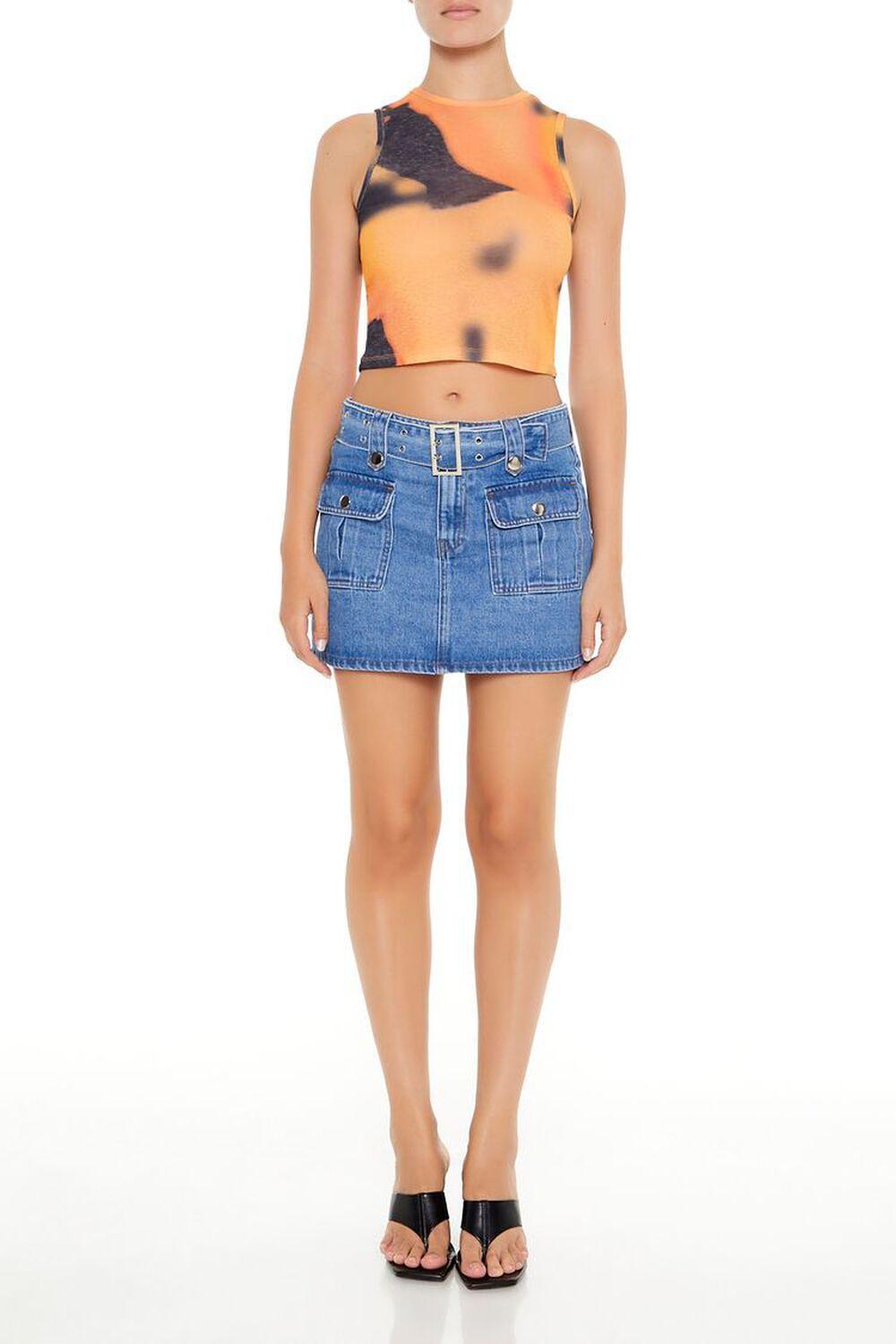 Cropped Tie-Dye Tank Top | Forever 21 Product Image