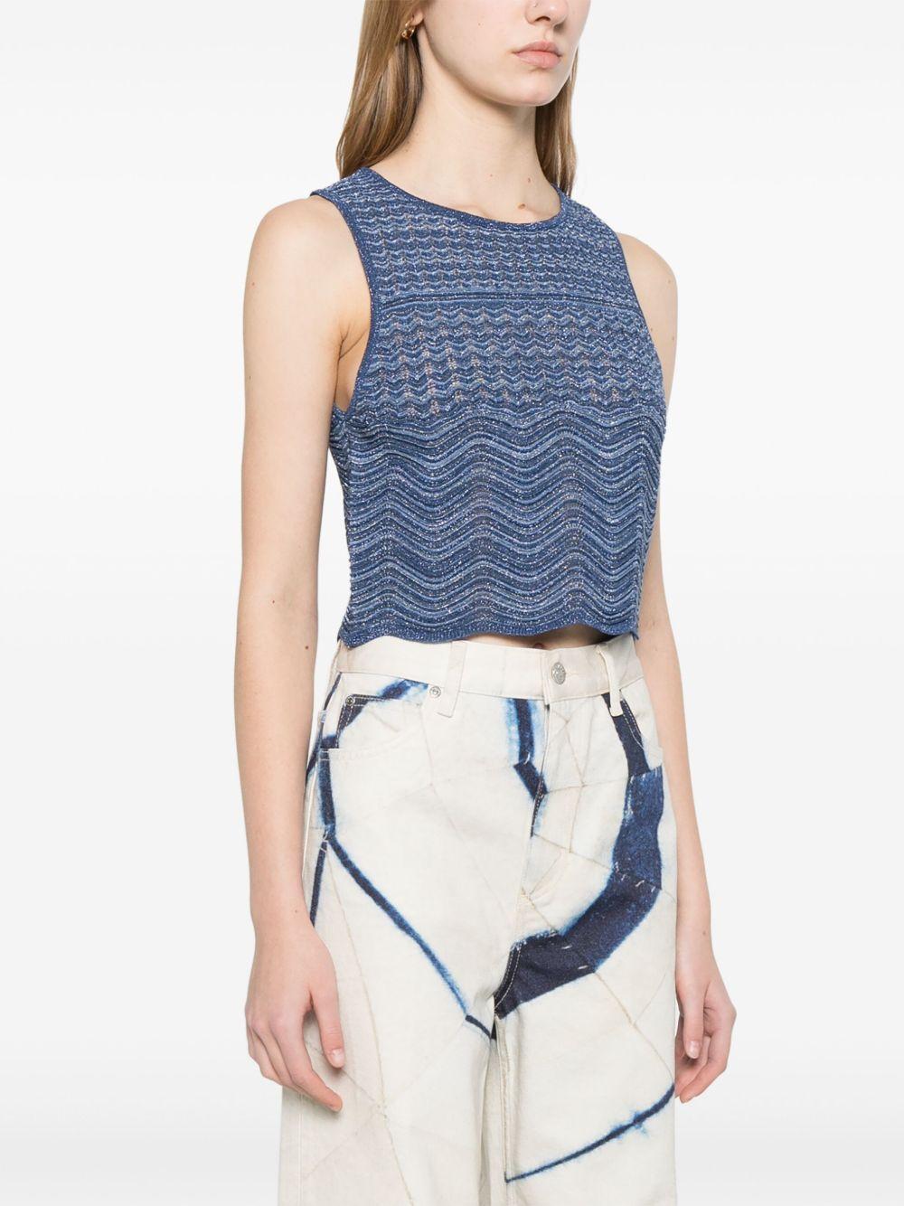 glitter-knit top Product Image