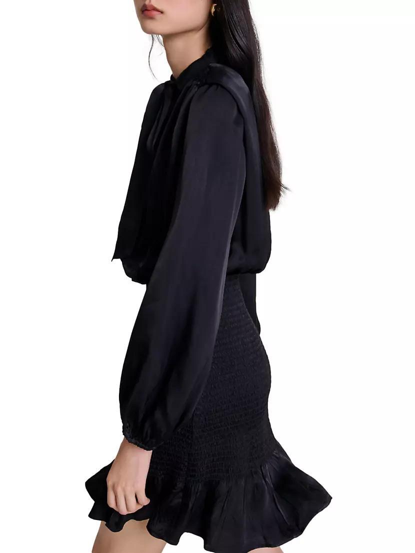 Womens Short Smocked Dress Product Image