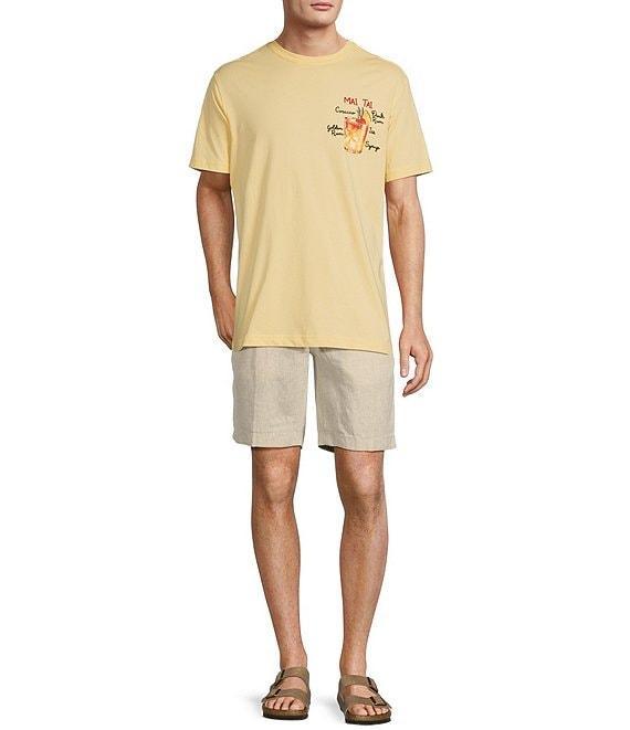 Caribbean Mai Tai Embroidery Short Sleeve T-Shirt Product Image