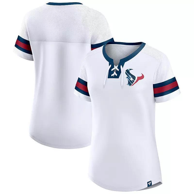 Womens Fanatics Branded New England Patriots Sunday Best Lace-Up T-Shirt Product Image