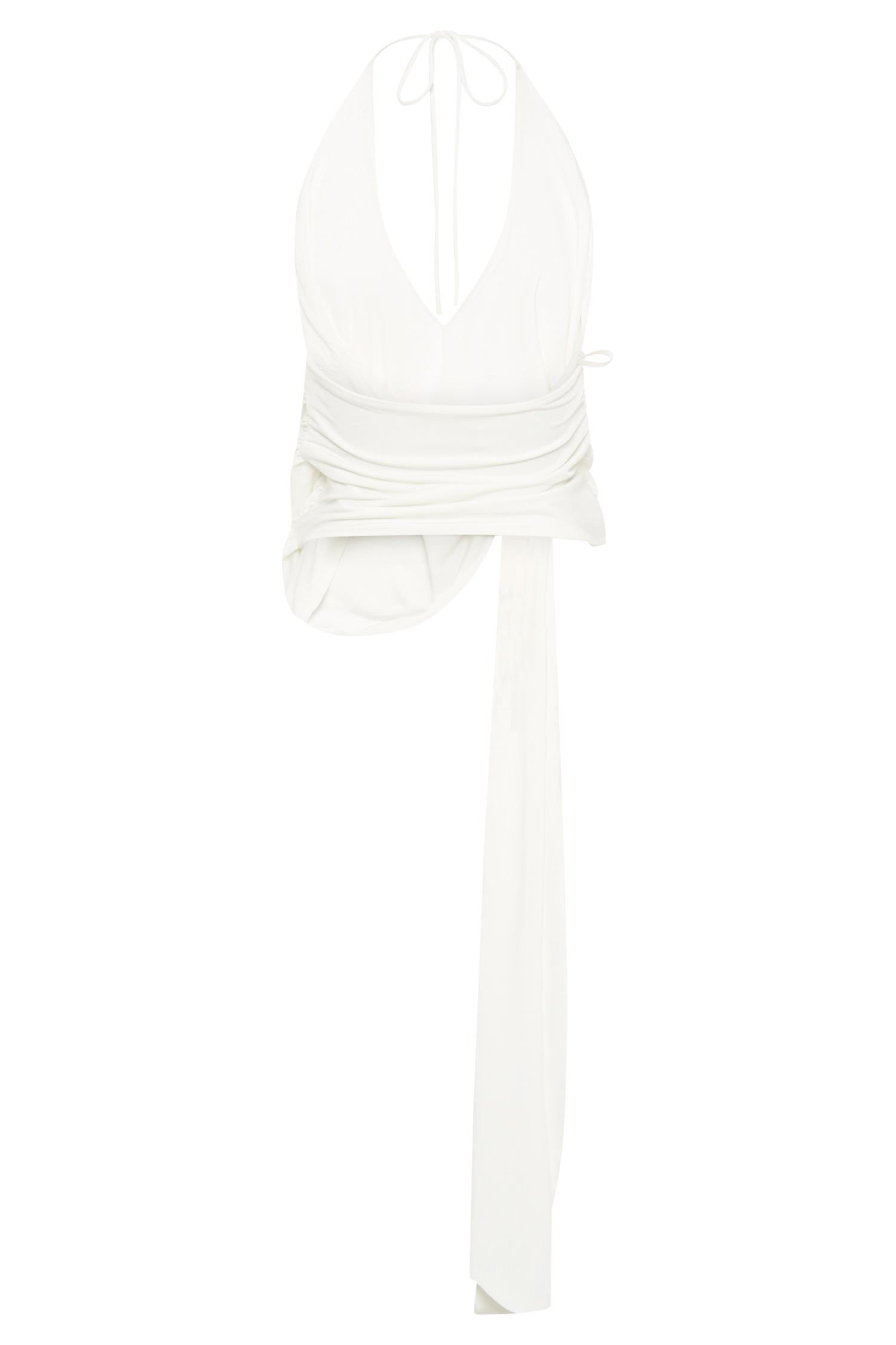 Kennedy Plisse Wide Leg Pants - Ivory Product Image