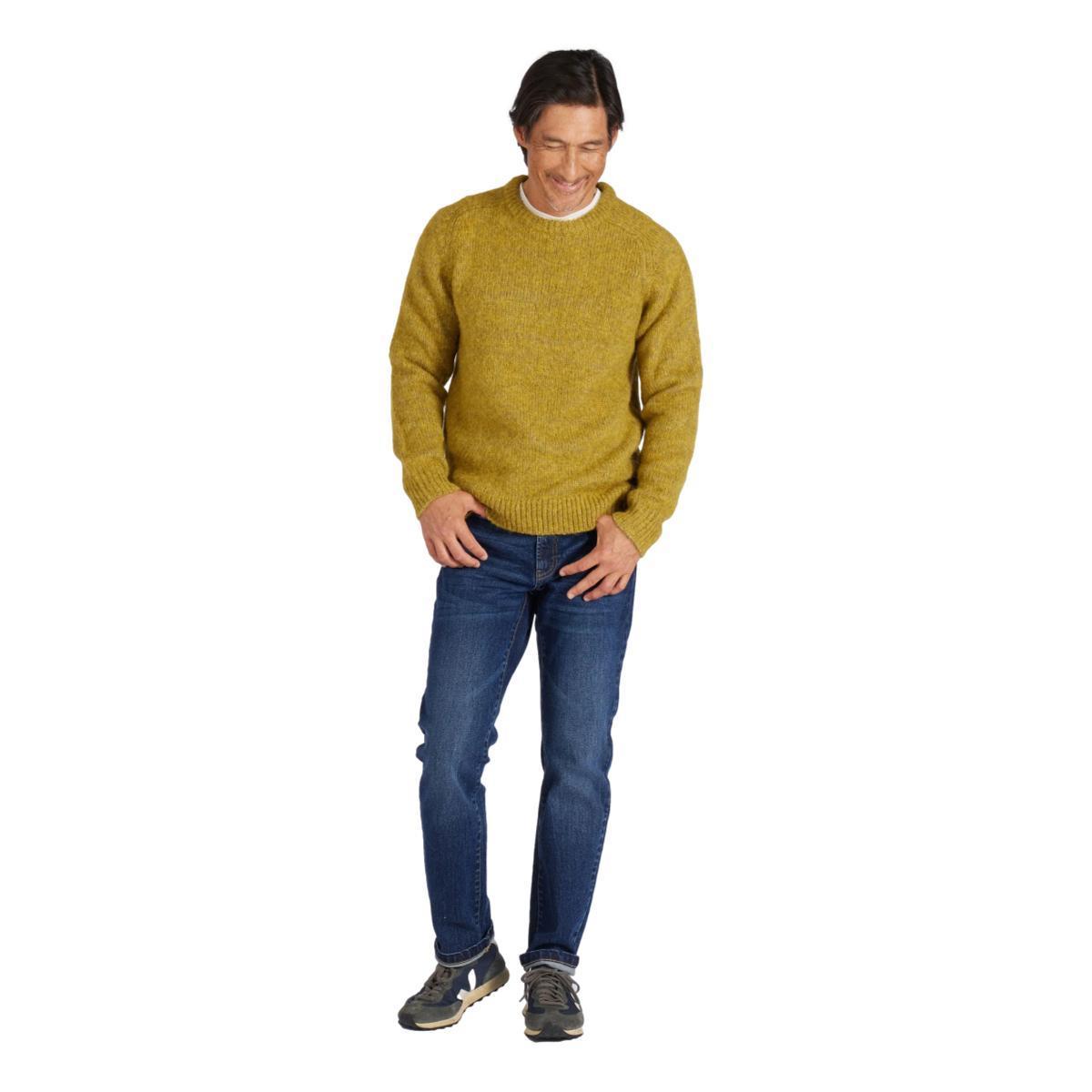 Collegiate Sweater Crew Mustard Product Image