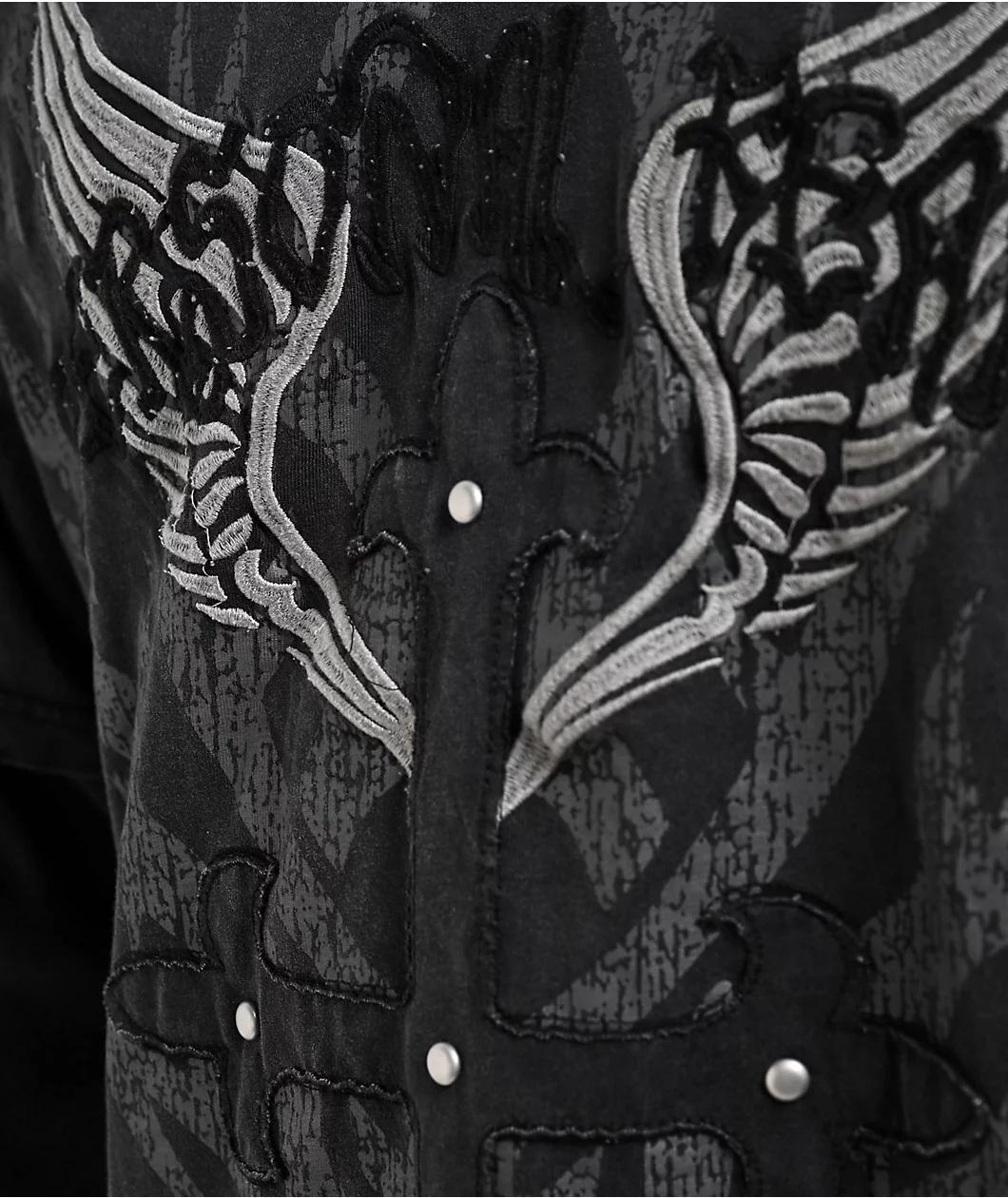 Personal Fears J Train Charcoal 2fer Long Sleeve T-Shirt Product Image