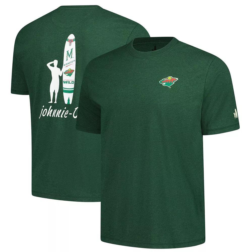 Men's johnnie-O Green Minnesota Wild Heathered Spencer T-Shirt, Size: Medium Product Image