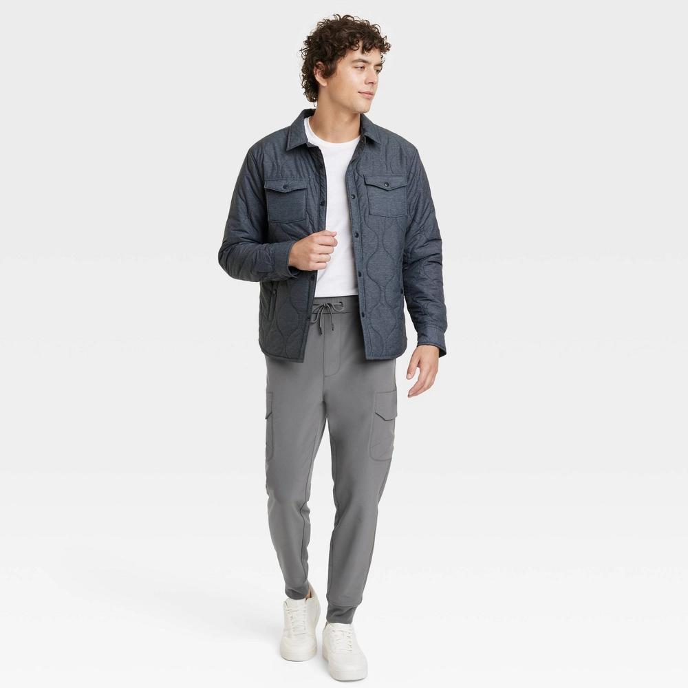 Men's Tech Cargo Jogger Pants - Goodfellow & Co™ Thundering Gray M Product Image