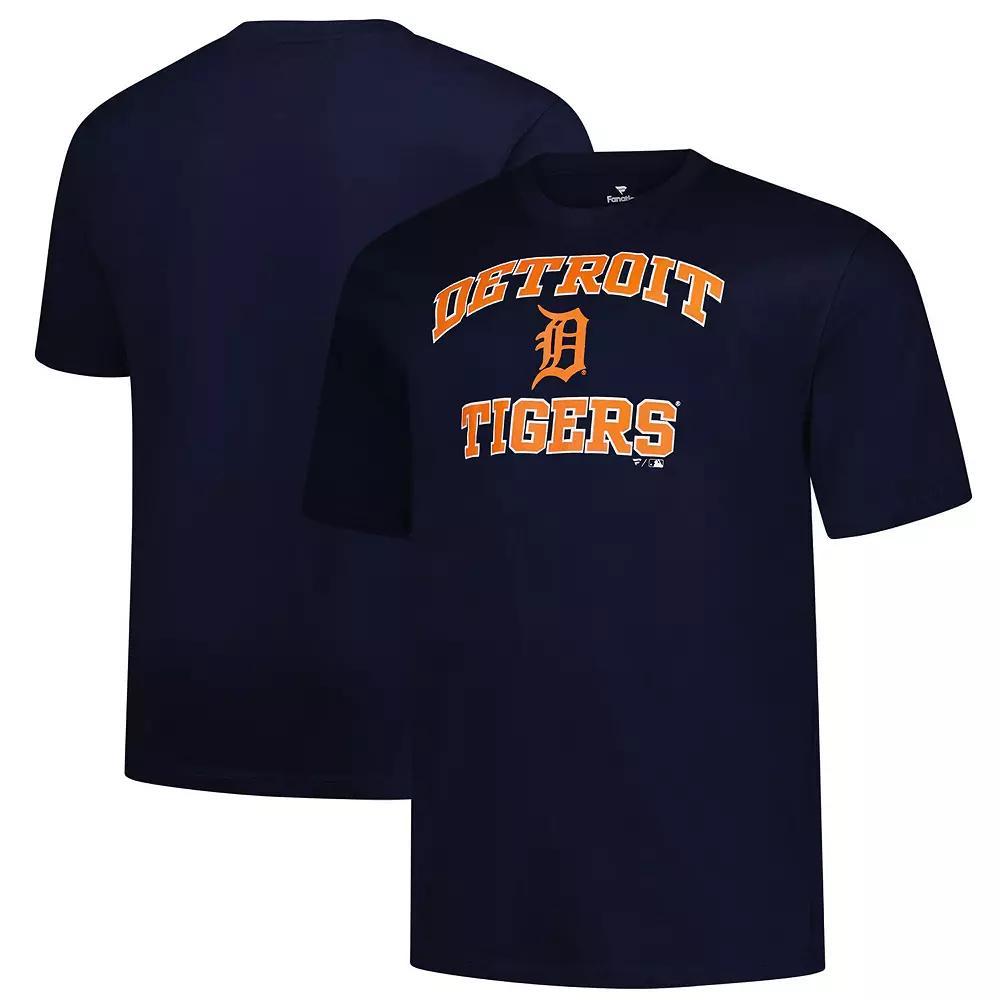 Men's Profile  Navy Detroit Tigers Big & Tall Heart & Soul T-Shirt, Size: 3XB, Blue Product Image