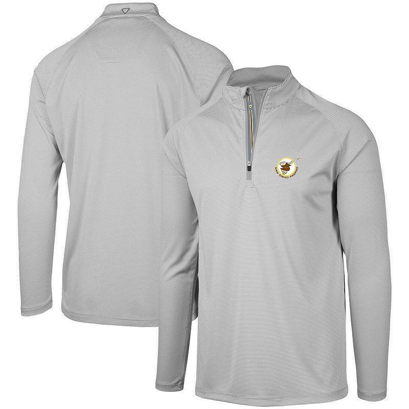 Men's Levelwear Gray Minnesota Twins Orion Historic Logo Raglan Quarter-Zip Jacket, Size: Small, Grey Product Image
