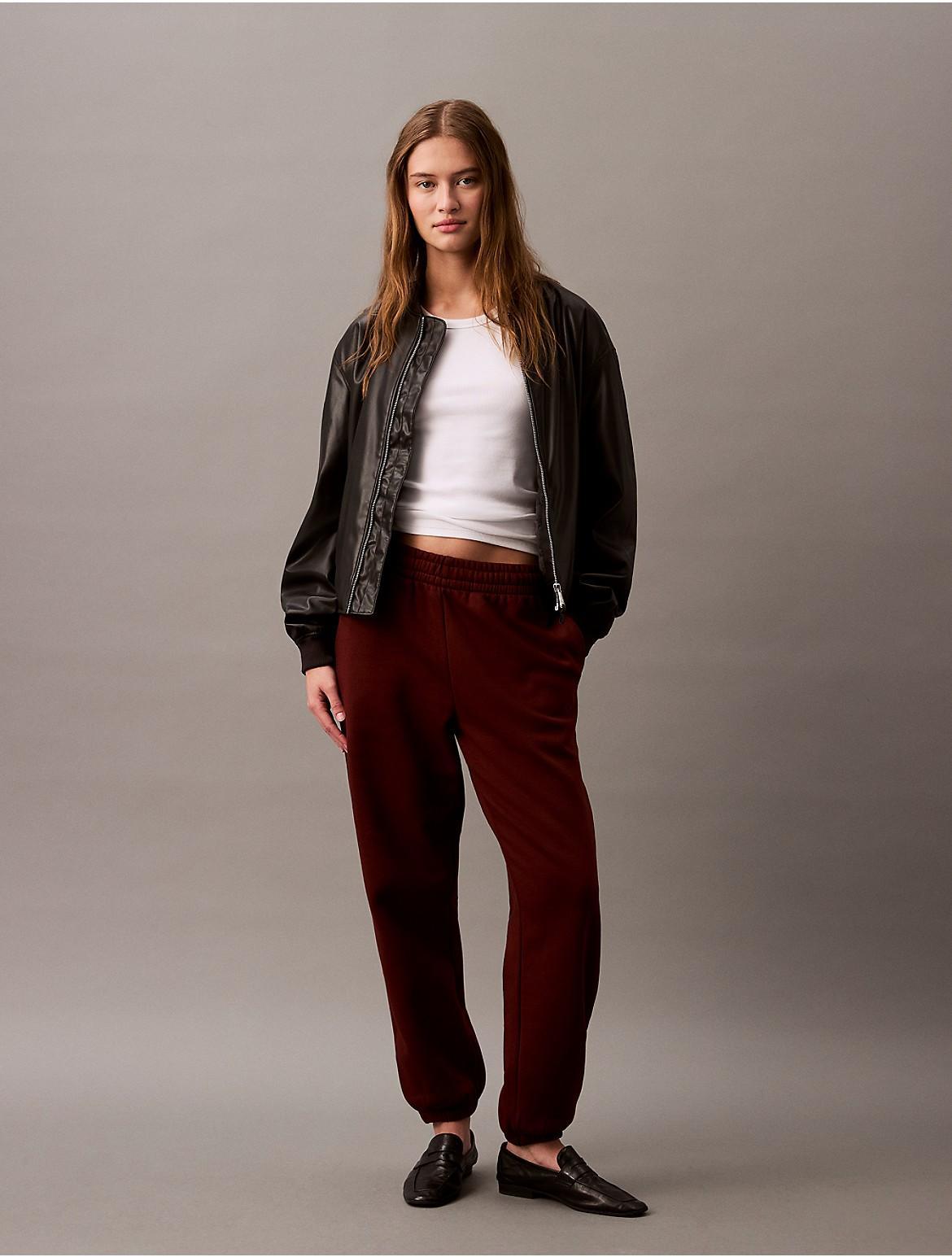 Calvin Klein Women's Archive Logo Fleece Joggers - Black - XL Product Image
