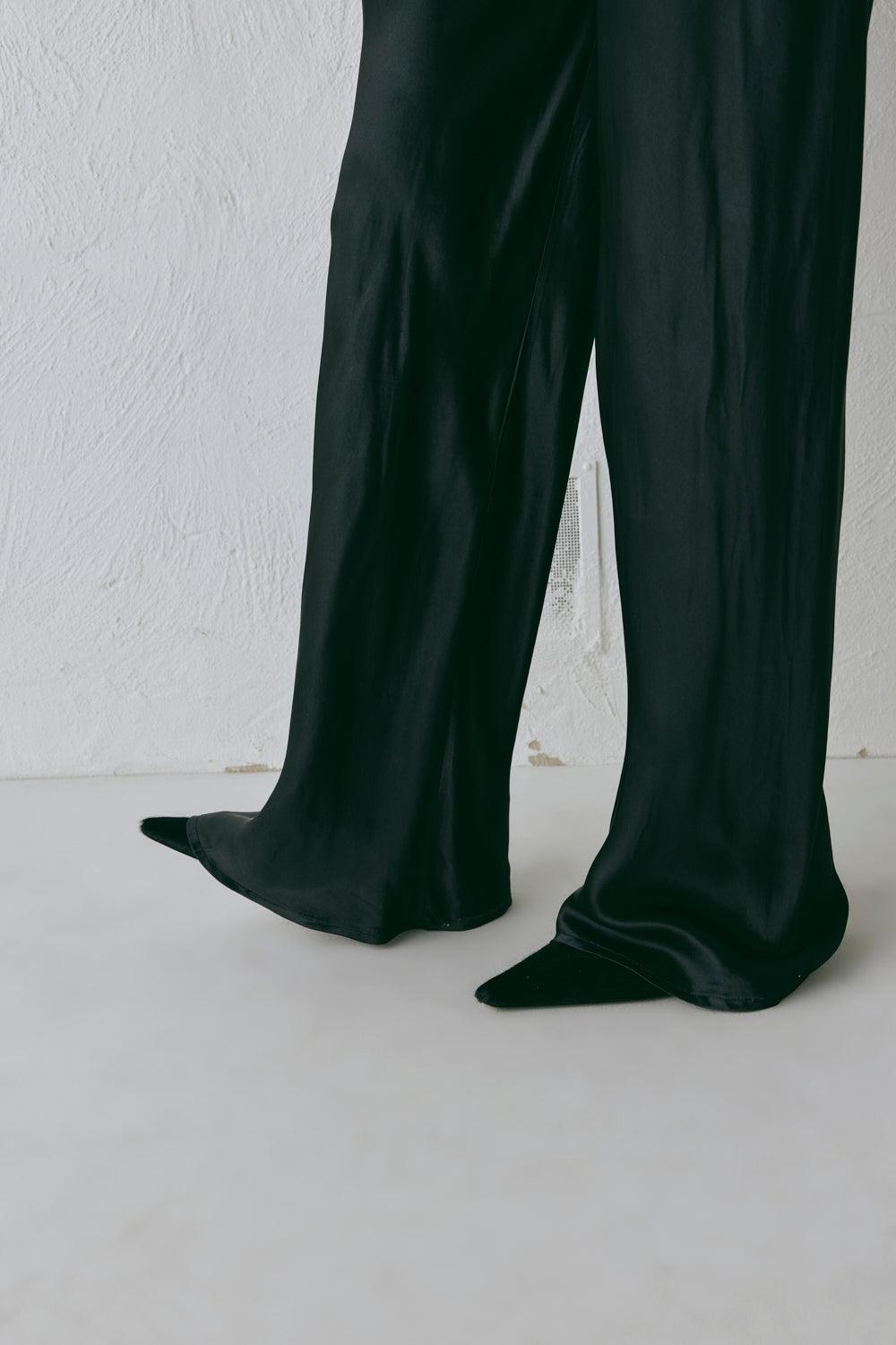 Rae Satin Pants Black Product Image