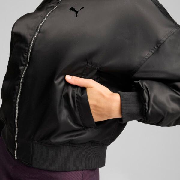 PUMA Women's Satin Bomber Jacket Product Image