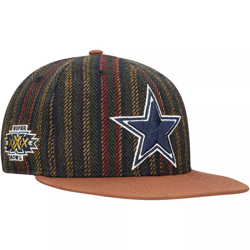 Men's New Era Dallas Cowboys Vintage Herringbone 59FIFTY Fitted Hat, Size: 7 1/8, Brown Product Image