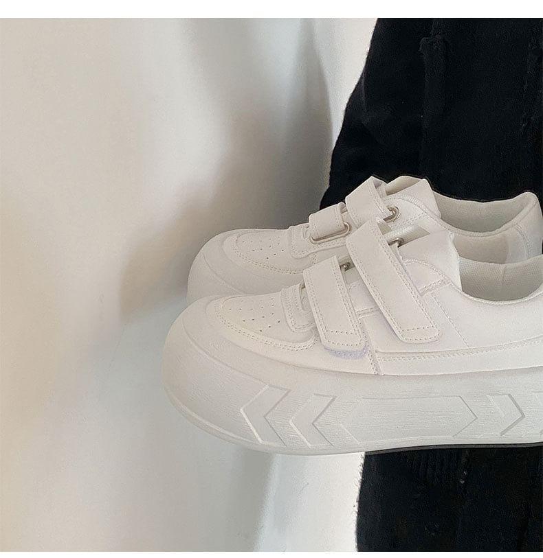 Adhesive Strap Platform Sneakers Product Image
