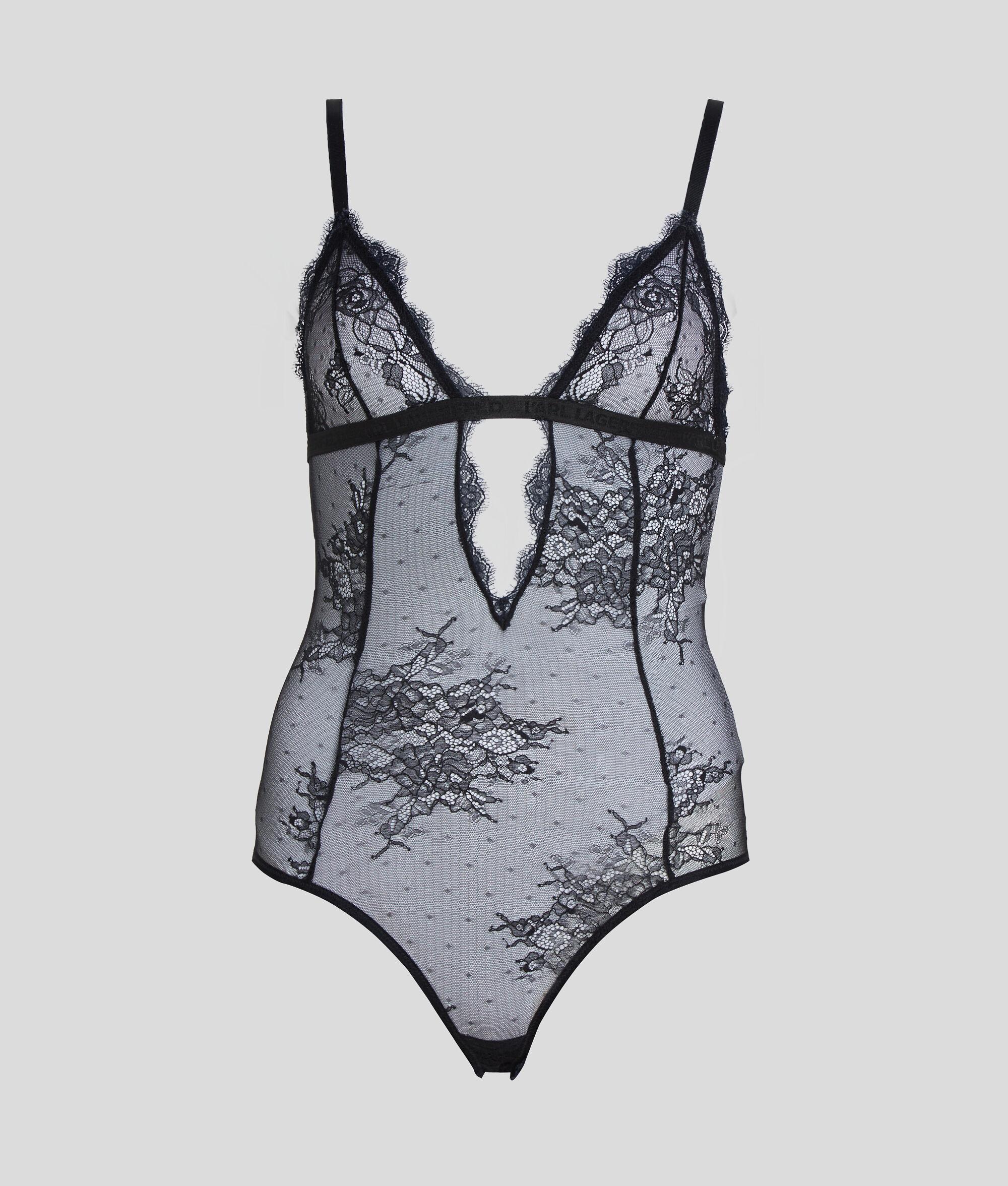 LACE DEEP V BODY SUIT Product Image