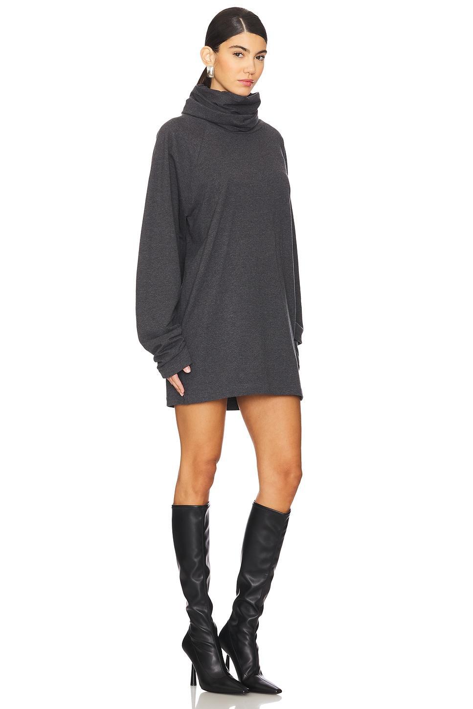 Oversized Raglan Sleeve Turtleneck Mini Dress Norma Kamali Product Image