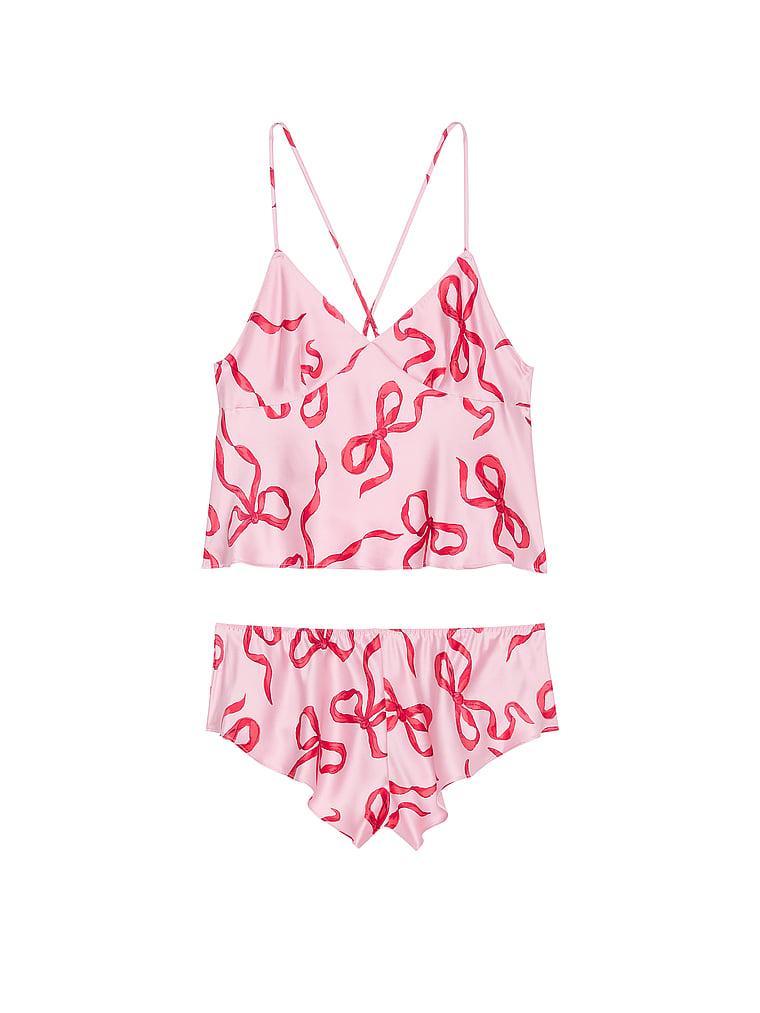 Satin Open-Back Cami & Shorts Set Product Image