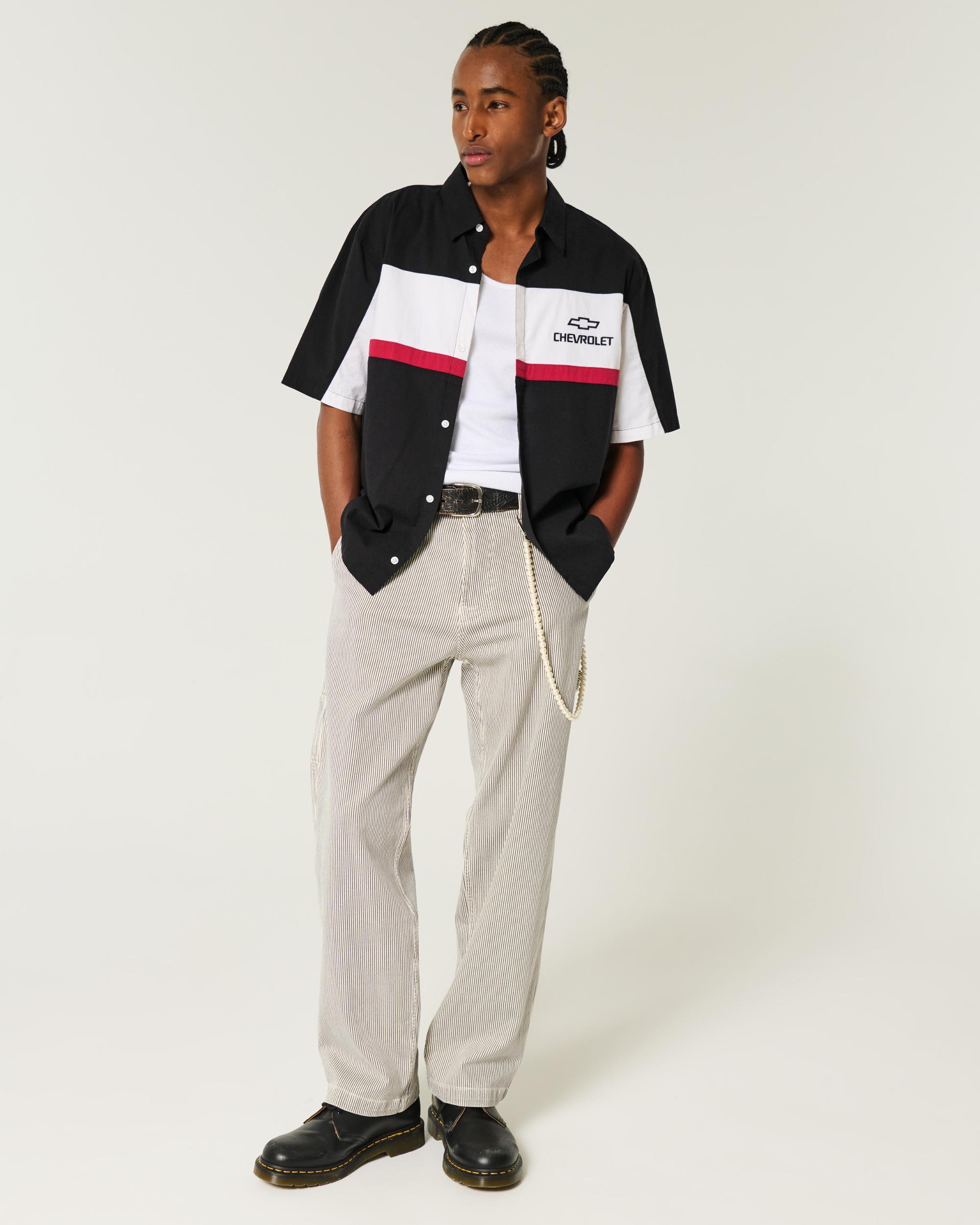 Boxy Short-Sleeve Chevrolet Corvette Graphic Shirt Product Image