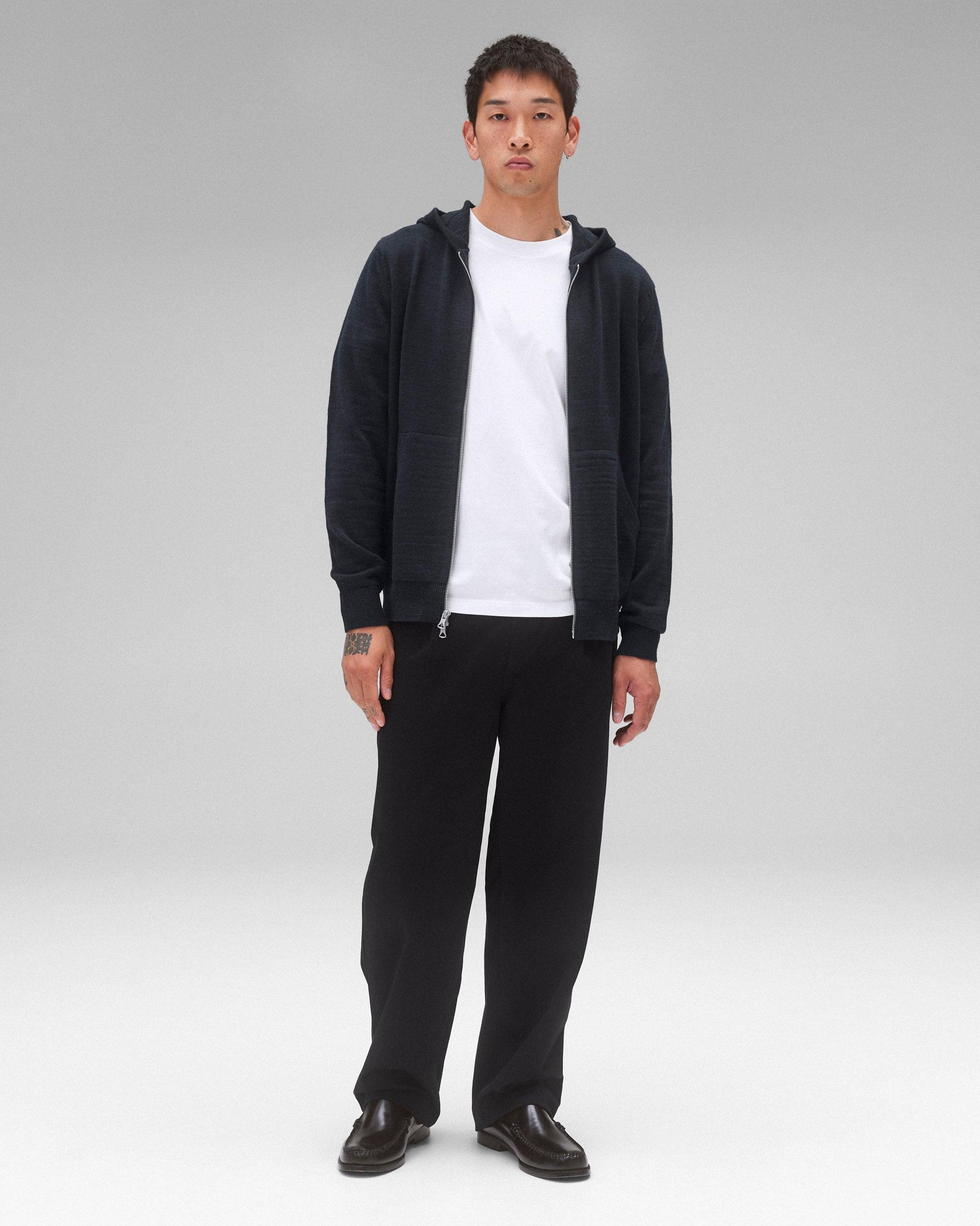 Cotton Slub Laurel Zip Hoodie Male Product Image