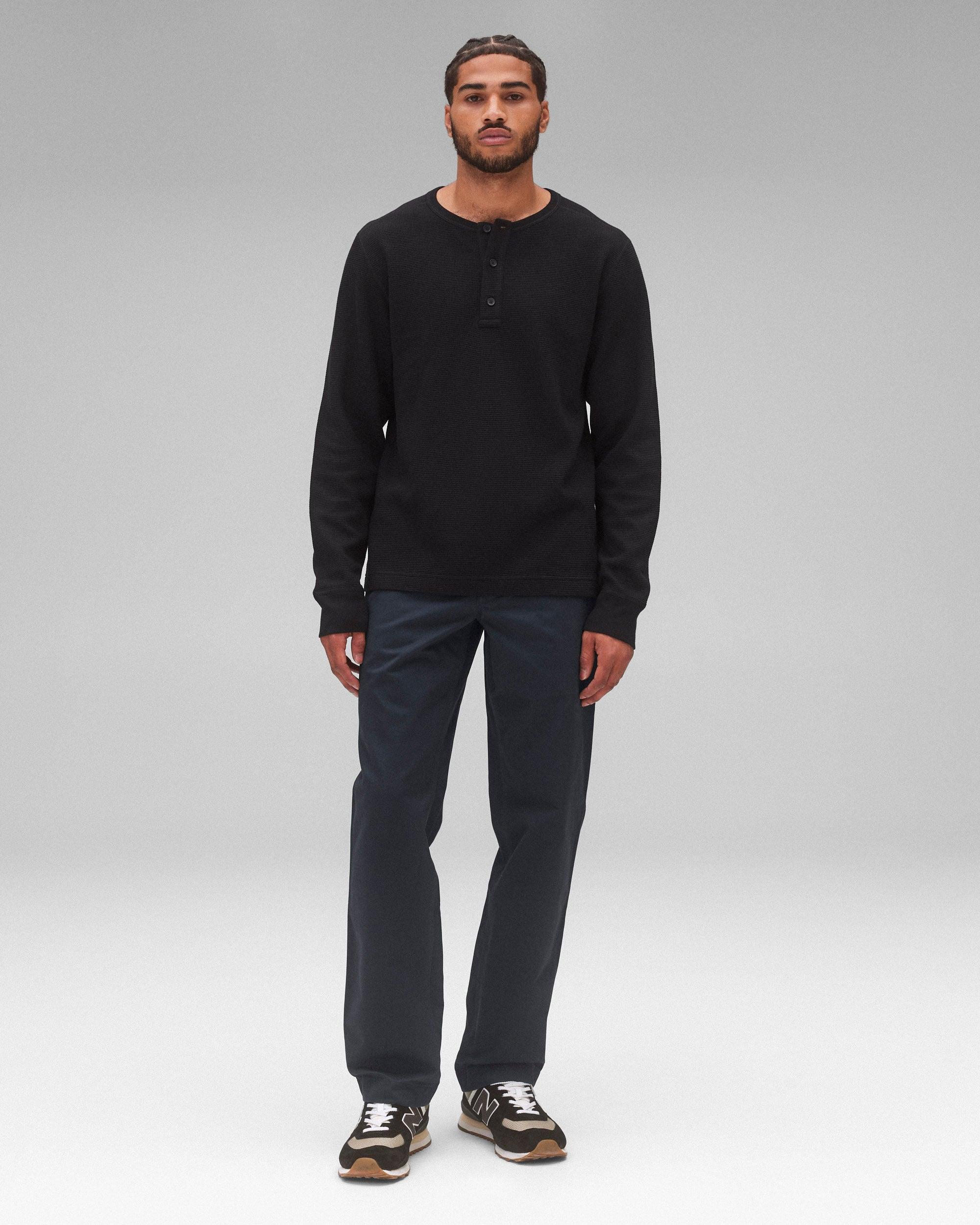 Lightweight Waffle Standard Henley Male Product Image